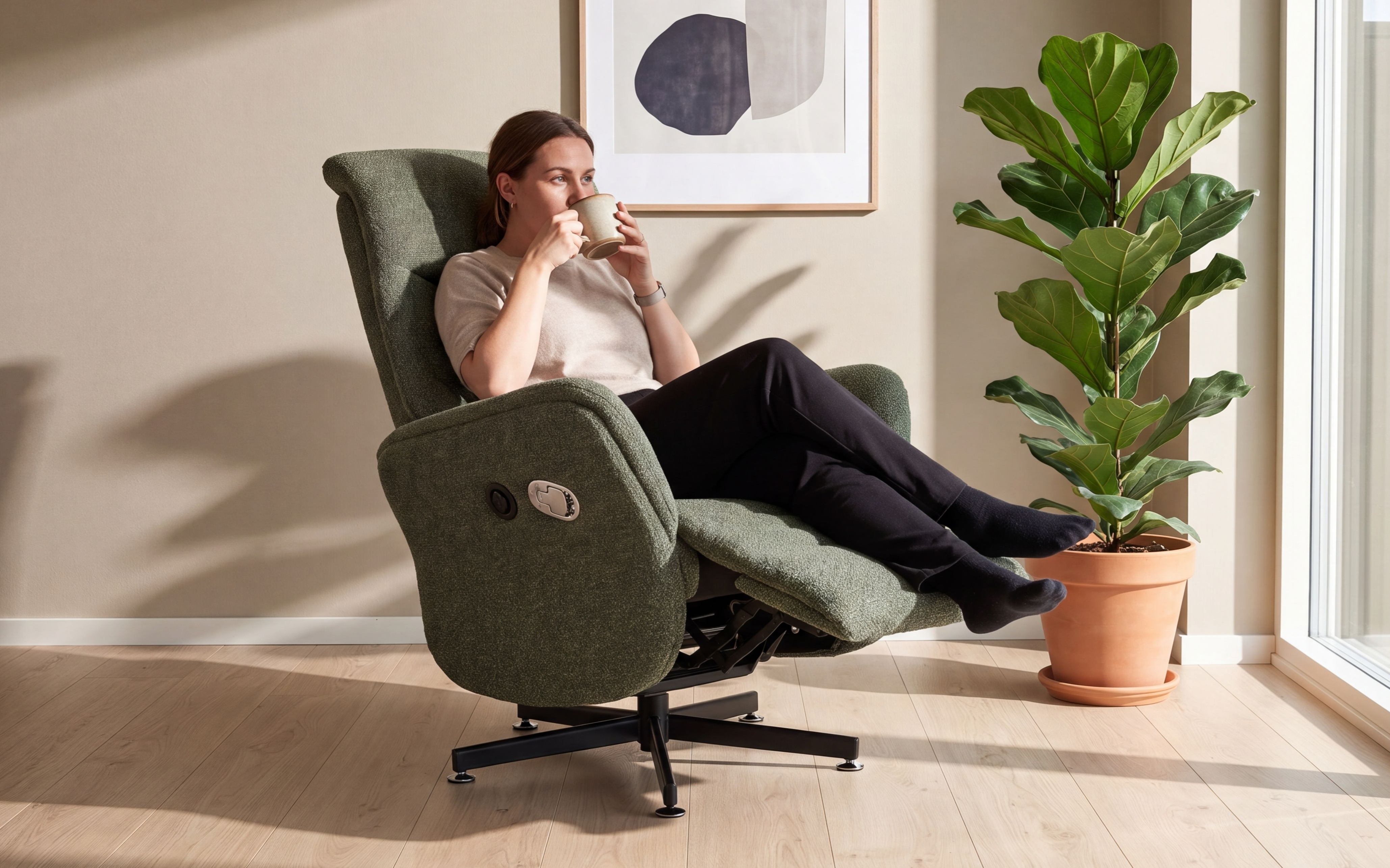 Aurora Elektrisk Recliner Grønn