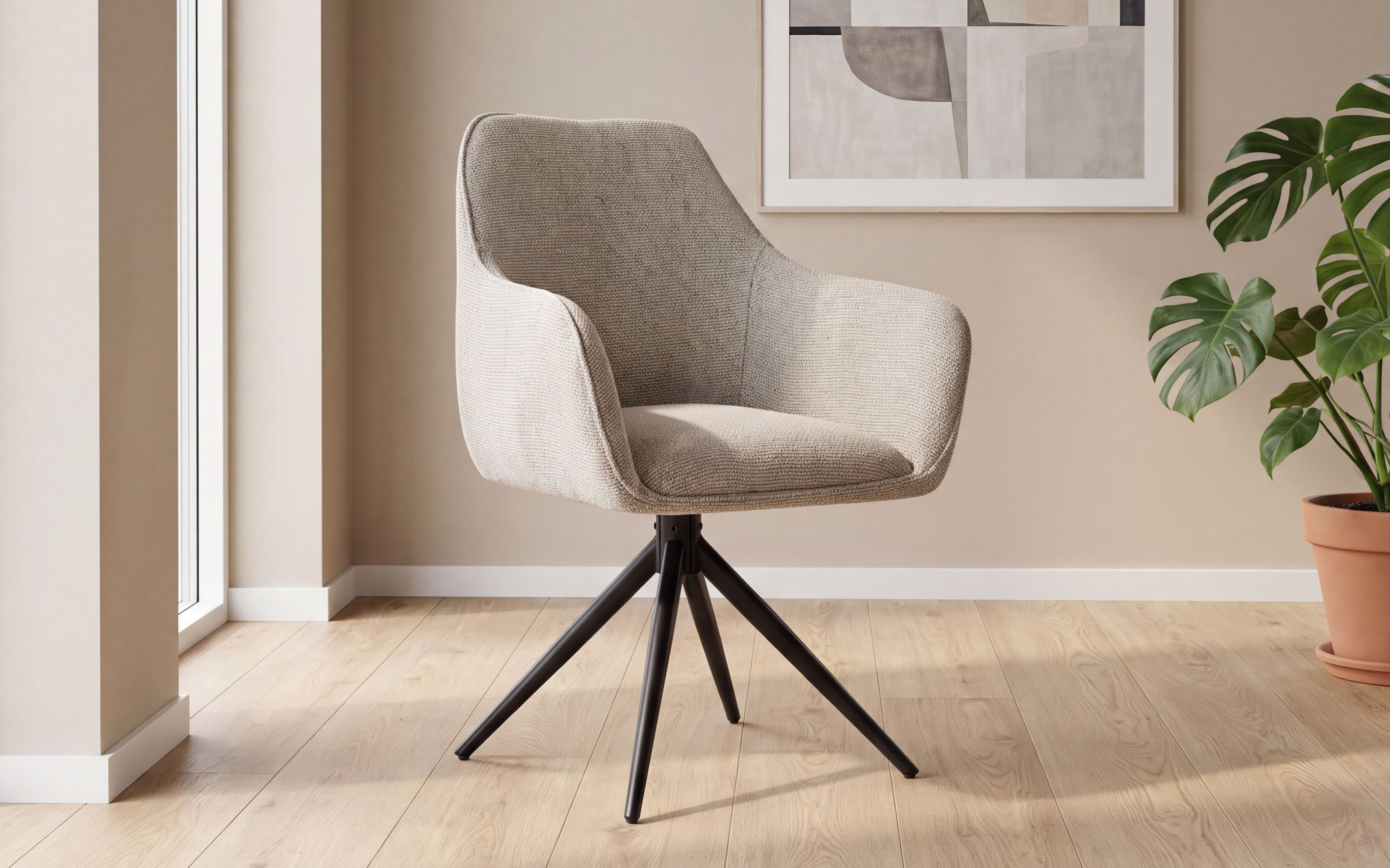 Nora Spisestol Beige