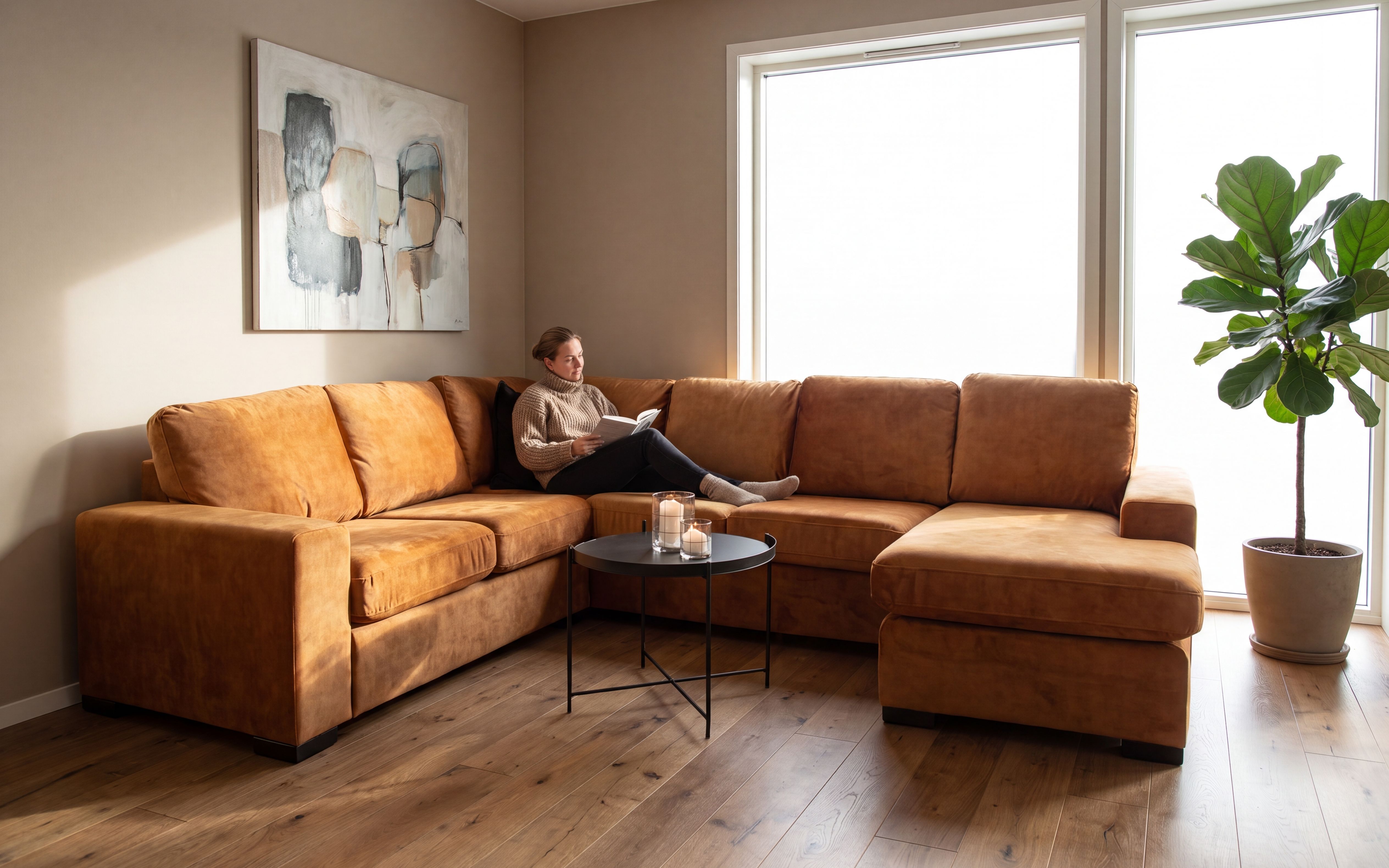 Narve Hjørnesofa Vendbar Divan 286x226
