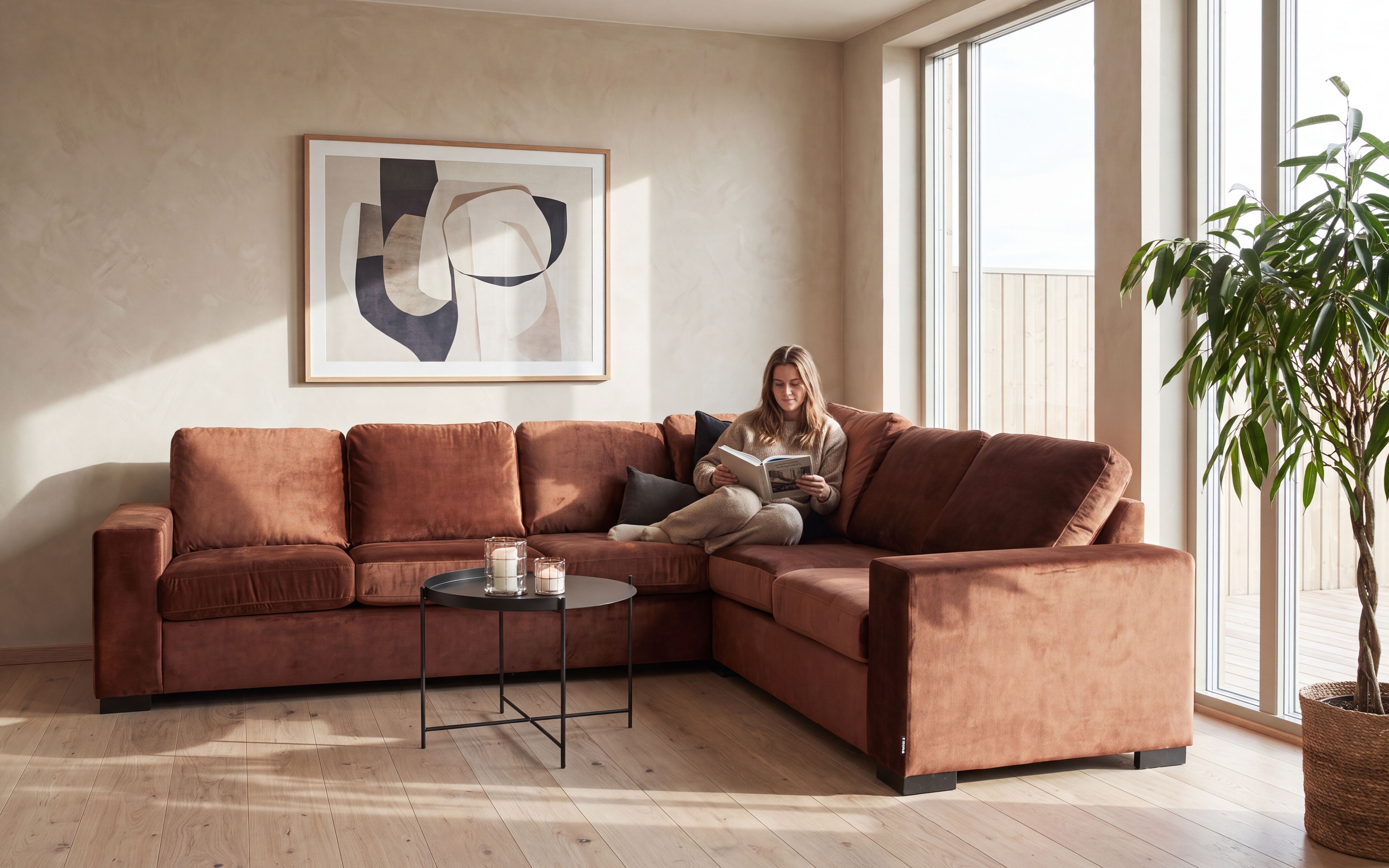 Narve Vendbar Hjørnesofa 226x286
