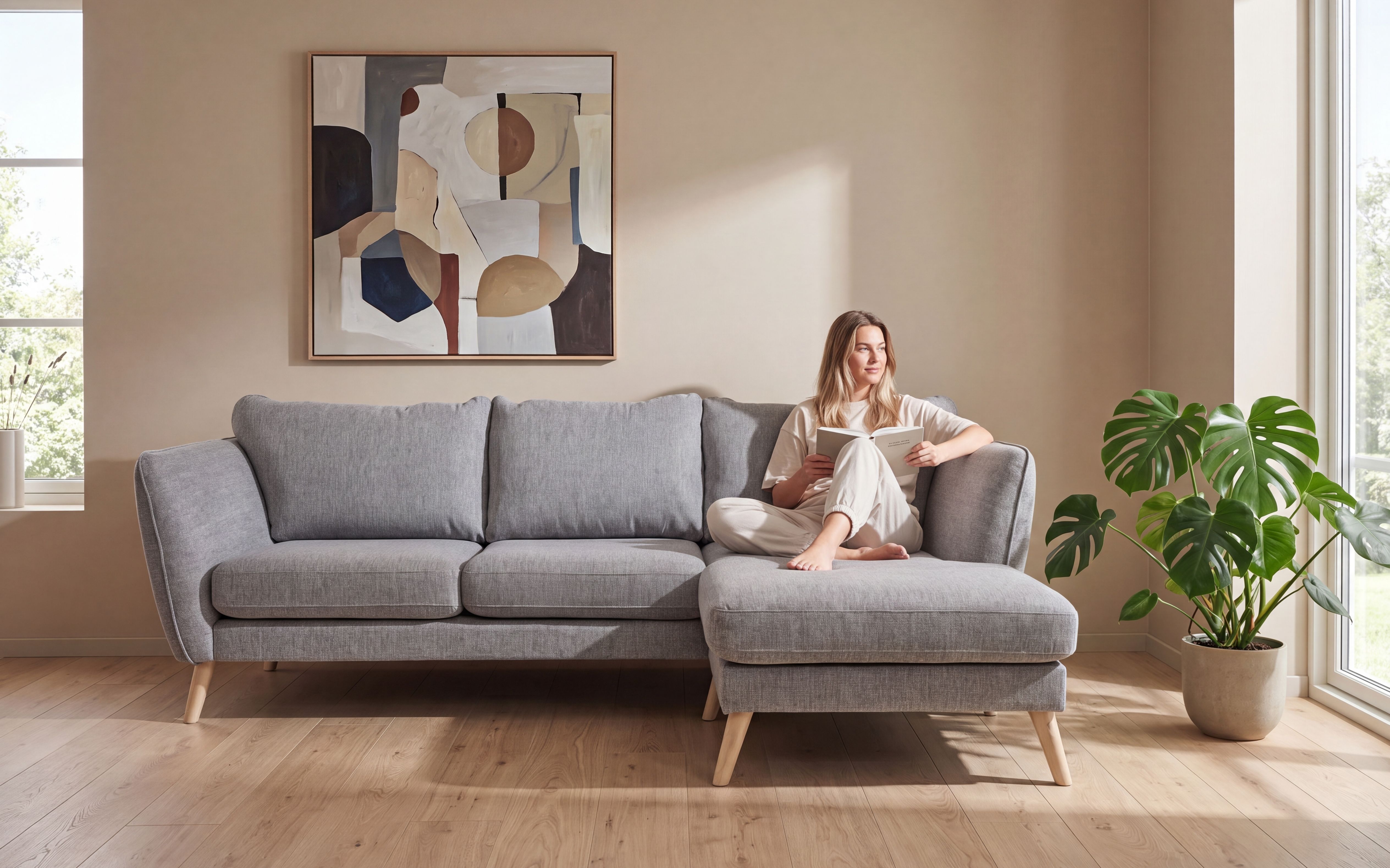 Magni 2,5 Seter Divan Høyre 252x150