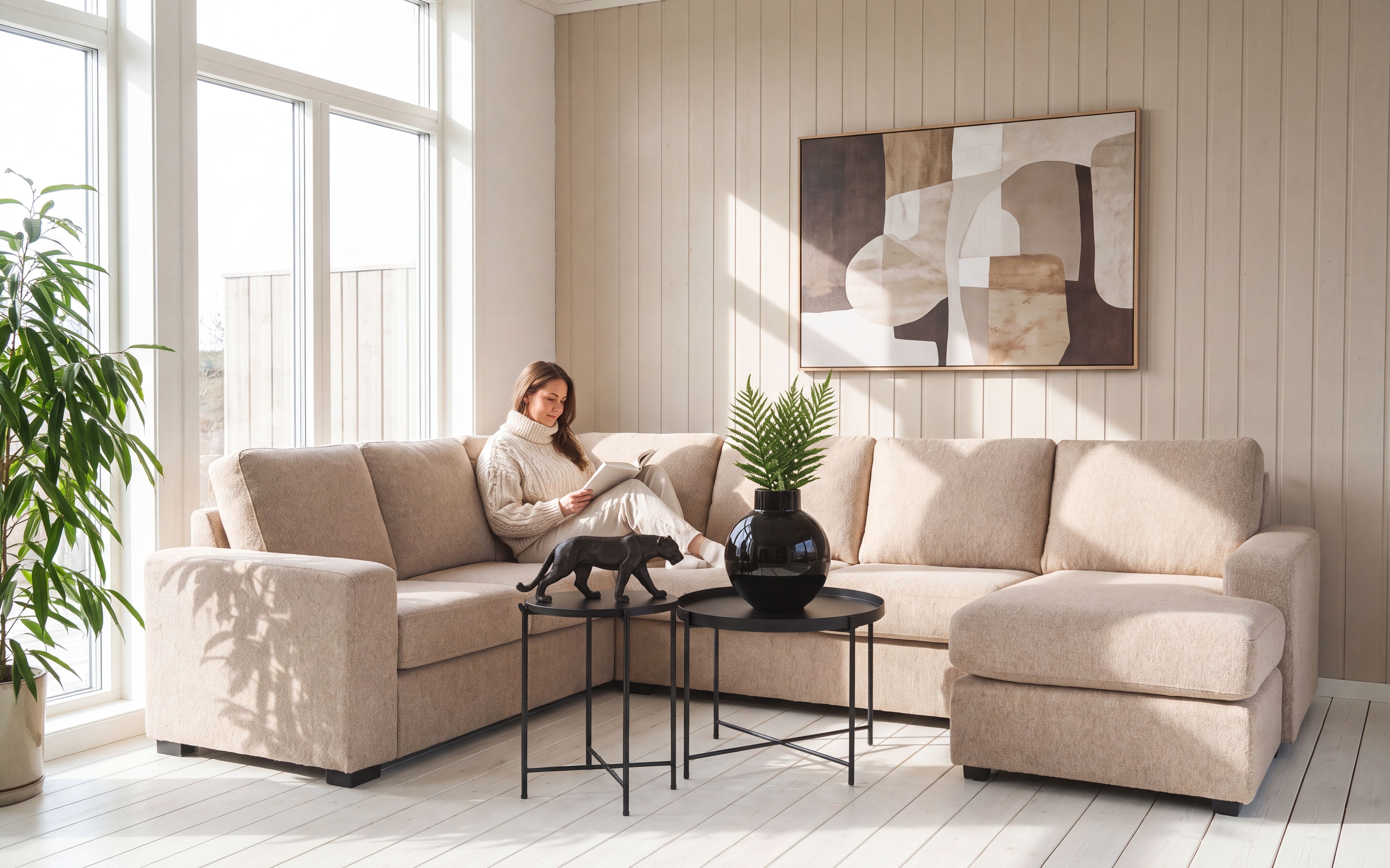 Narve Hjørnesofa Vendbar Divan 286x226