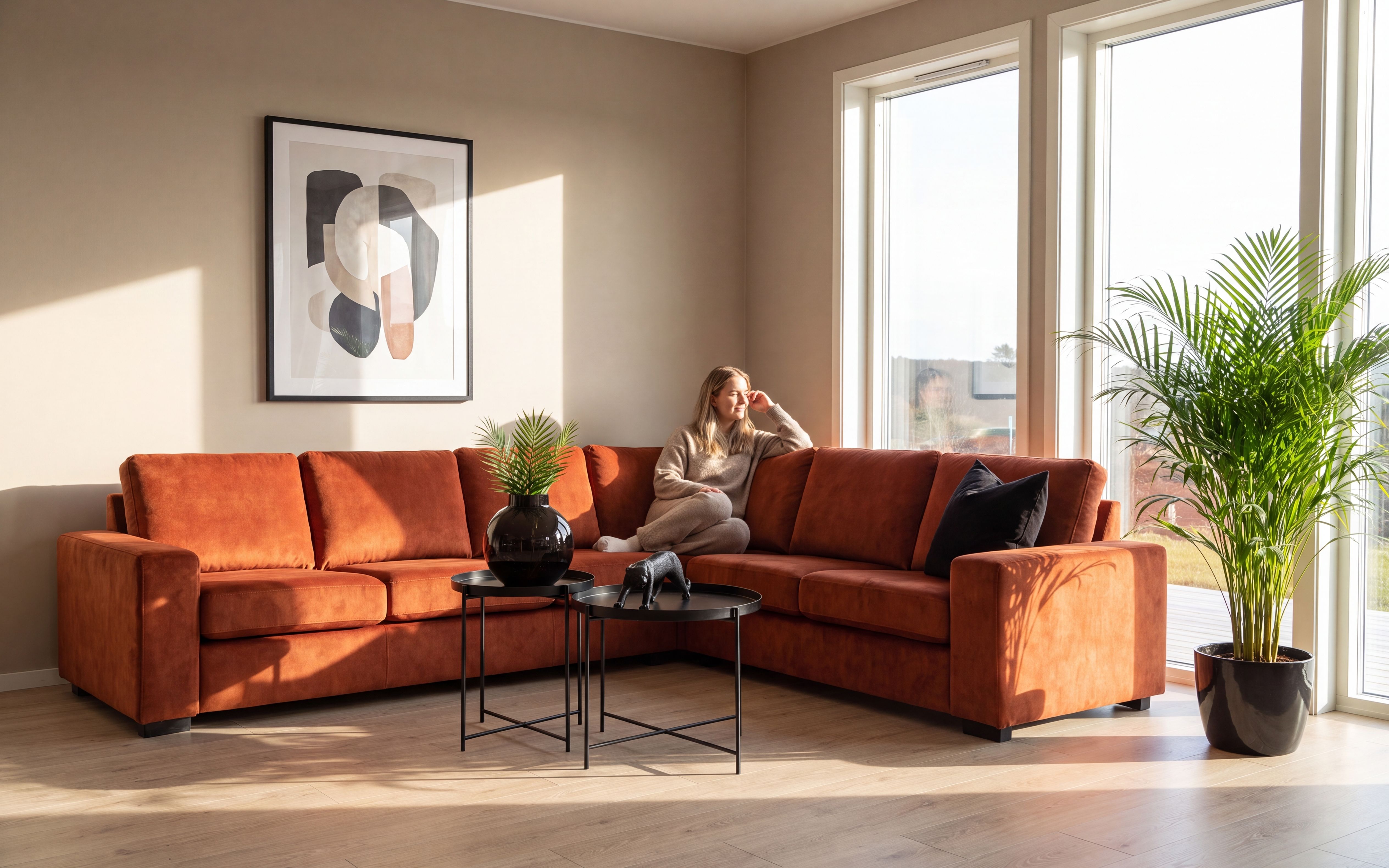 Narve Vendbar Hjørnesofa 226x286