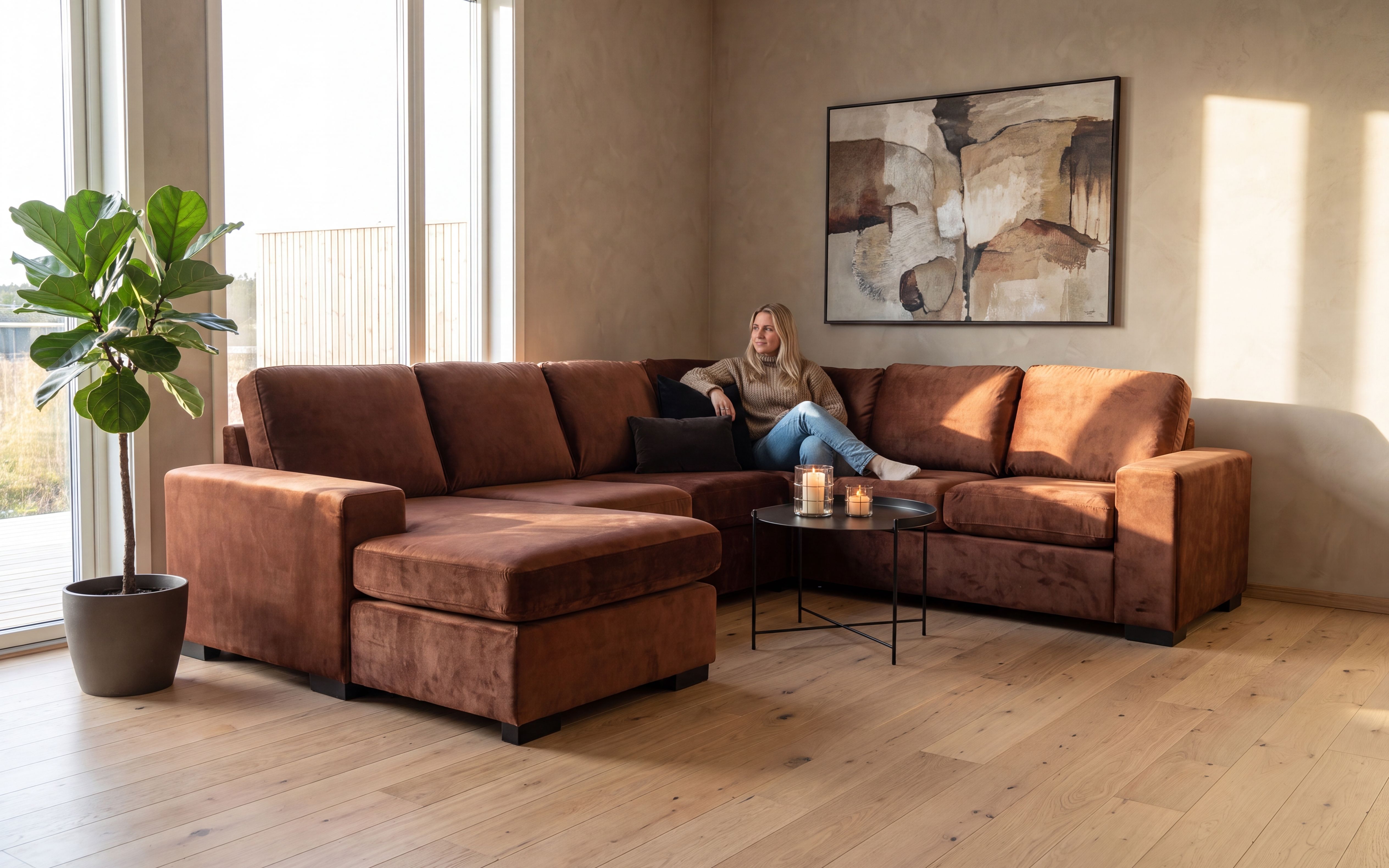 Narve Hjørnesofa Vendbar Divan 286x226
