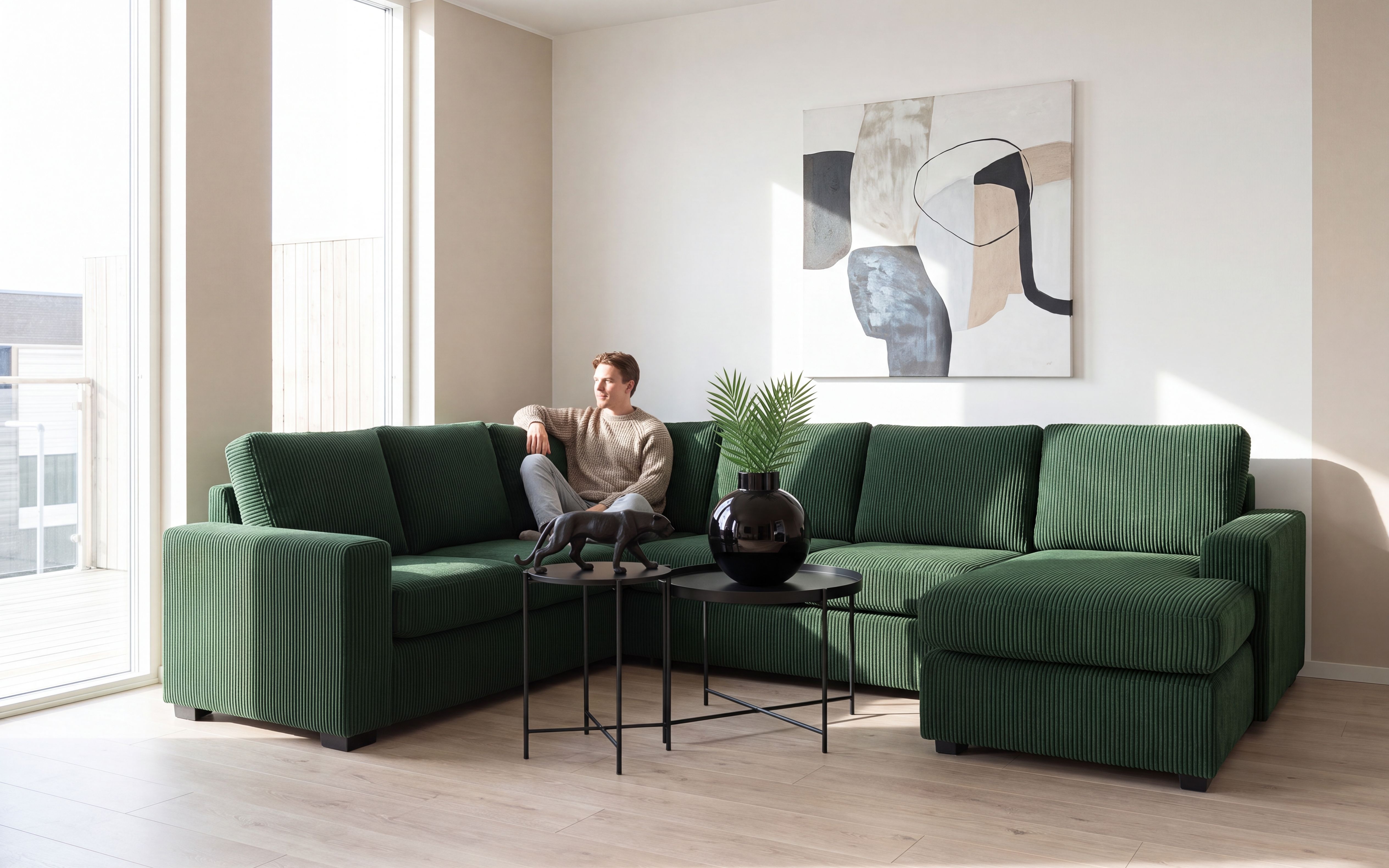 Narve Hjørnesofa Vendbar Divan 286x226