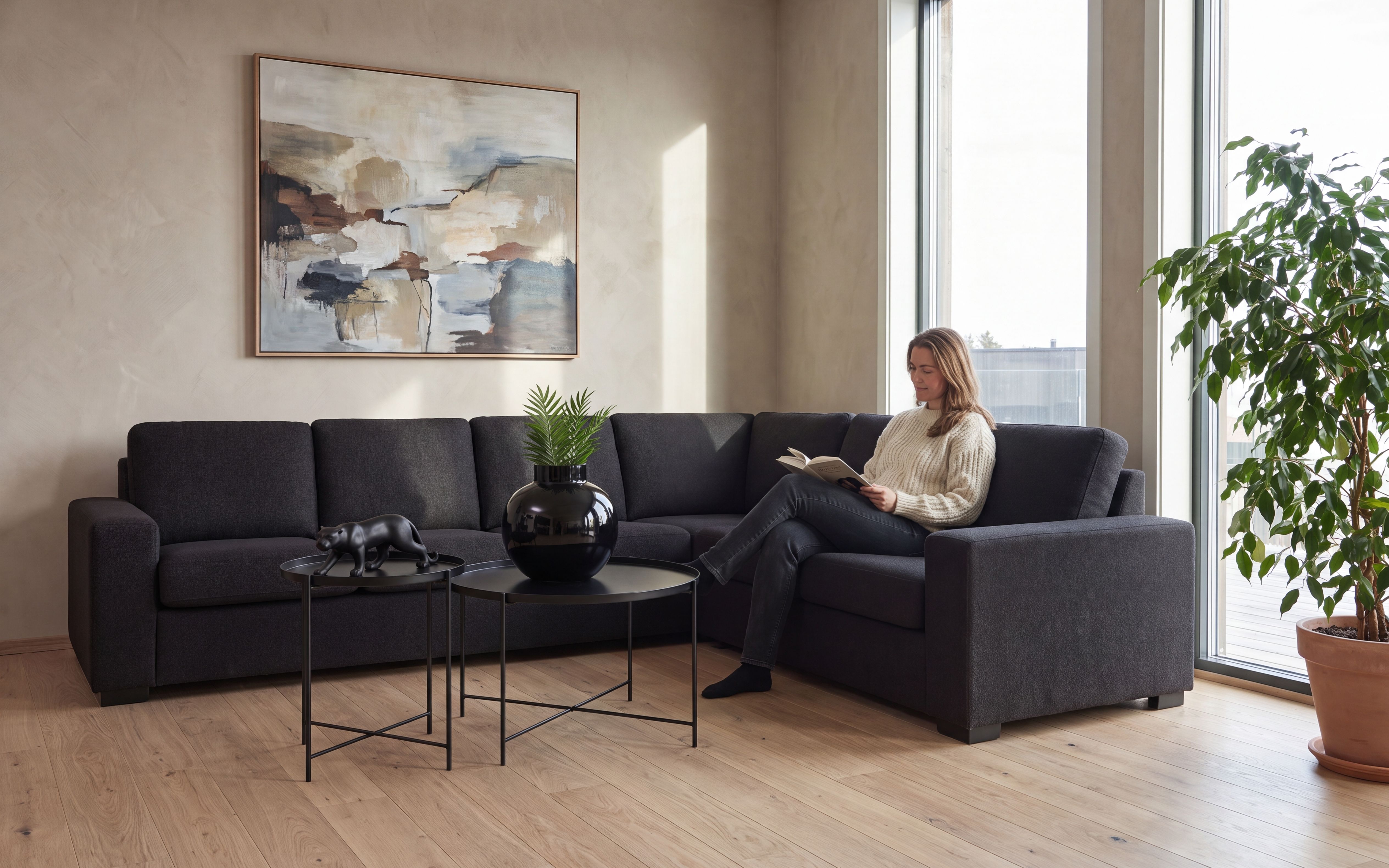 Narve Vendbar Hjørnesofa 226x286
