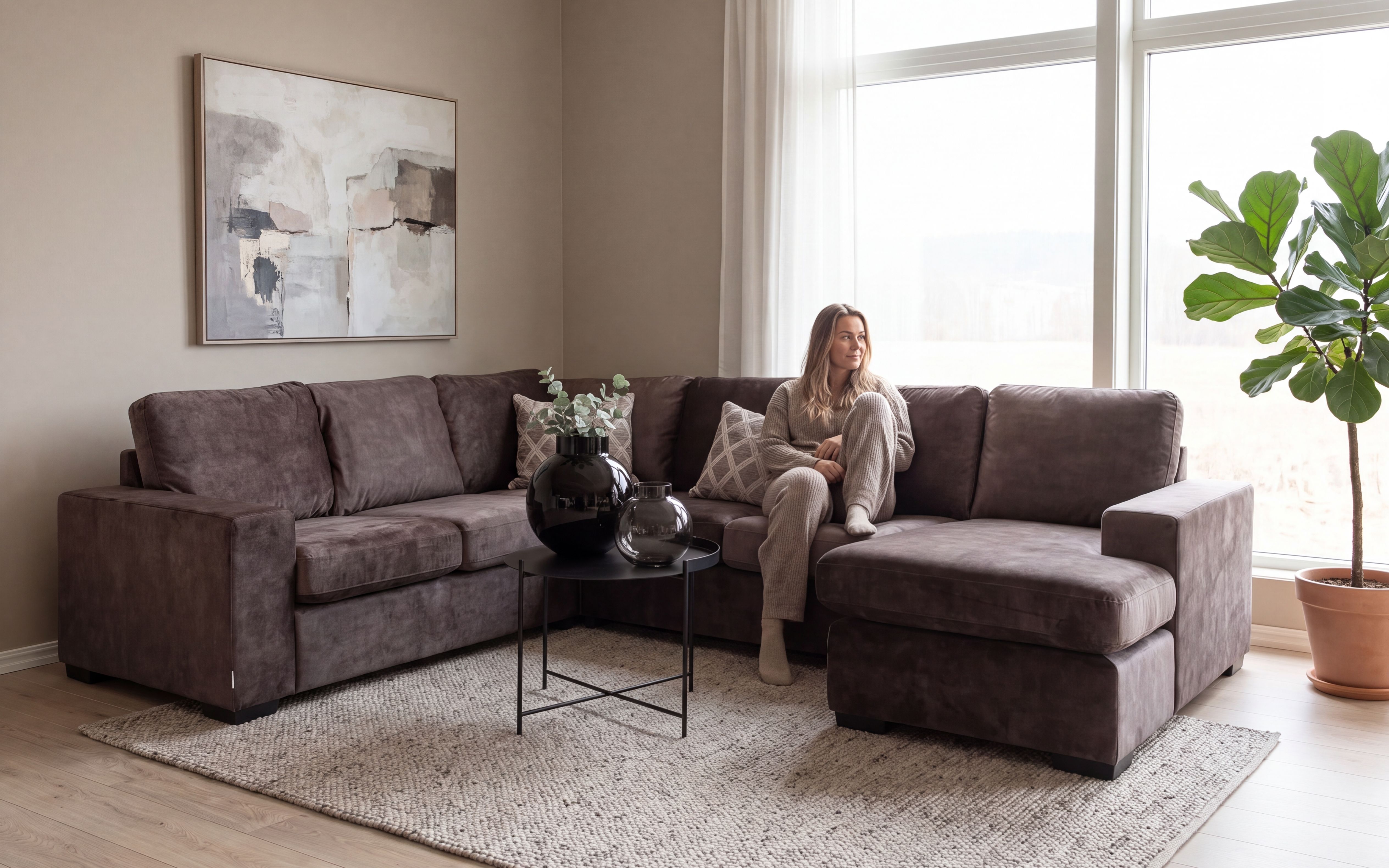 Narve Hjørnesofa Vendbar Divan 286x226