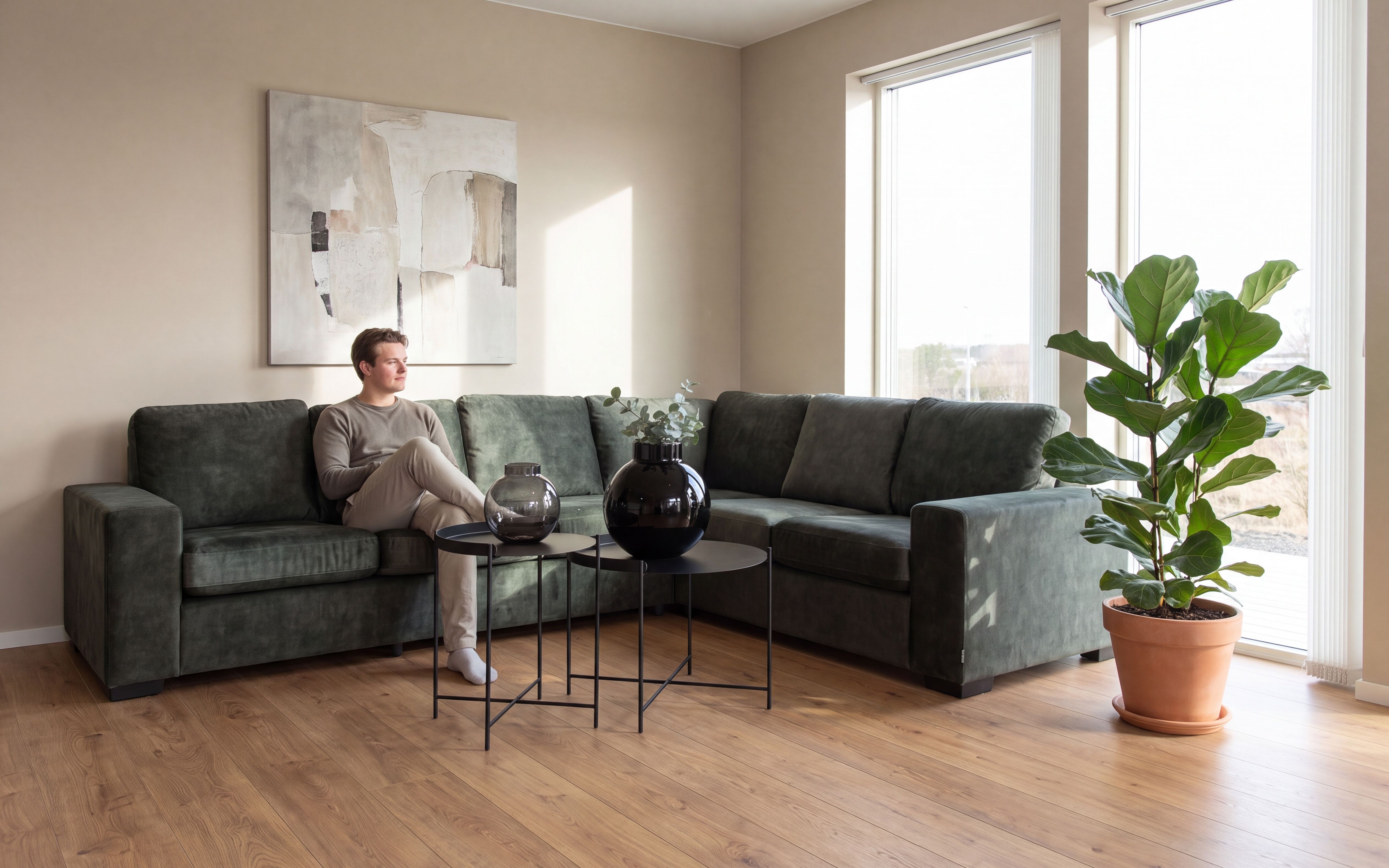 Narve Vendbar Hjørnesofa 226x286
