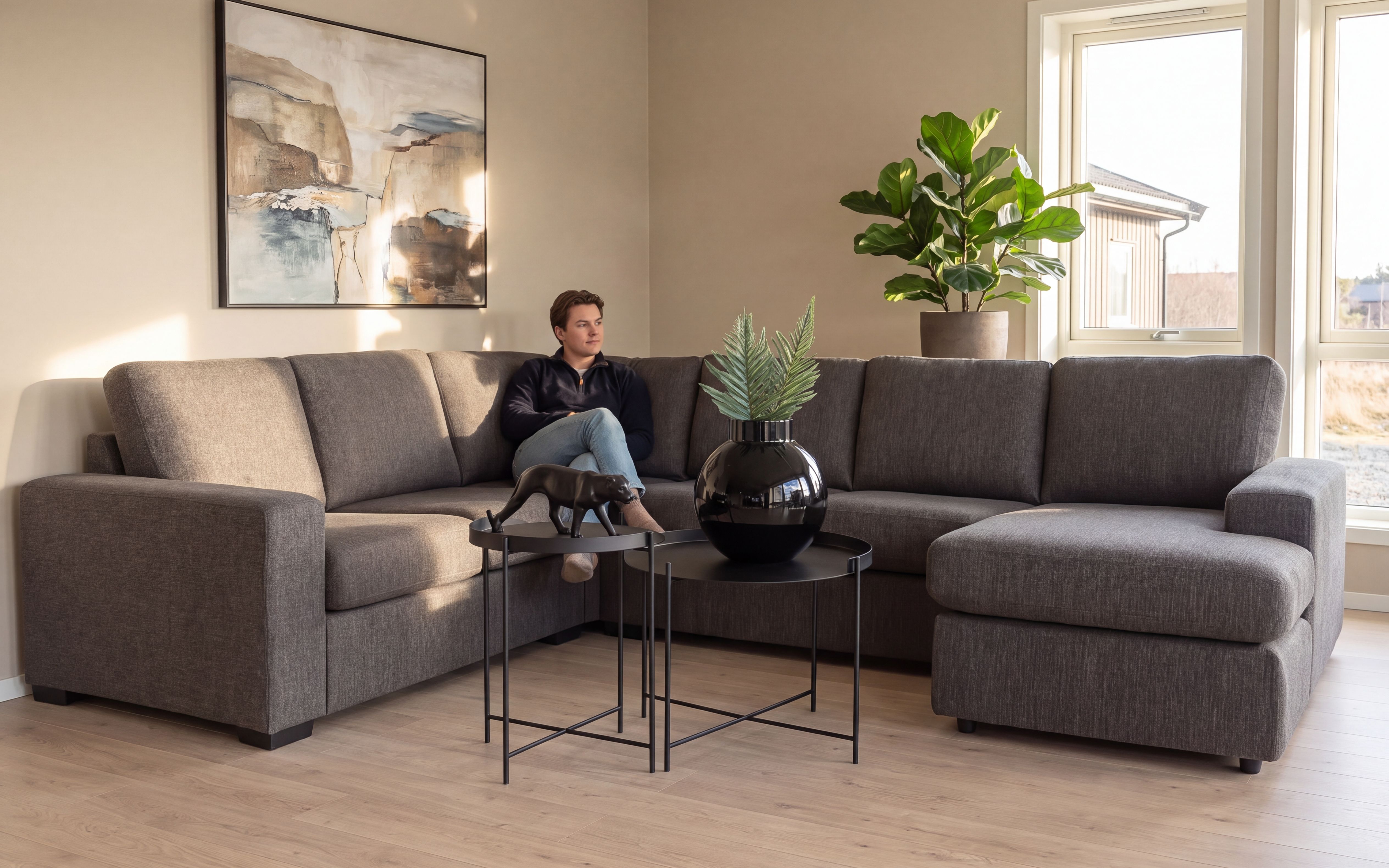 Narve Hjørnesofa Vendbar Divan 286x226