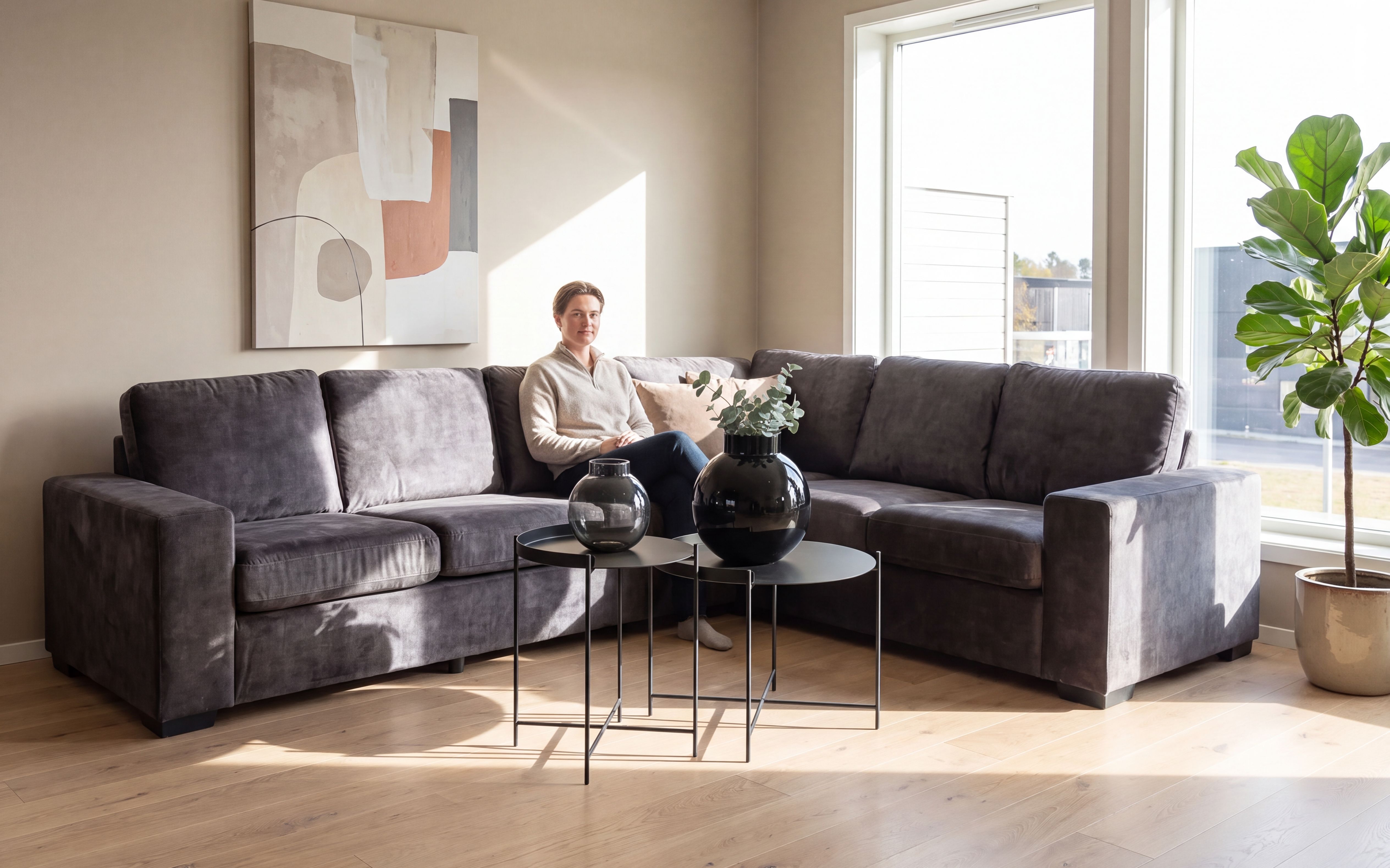 Narve Vendbar Hjørnesofa 226x286