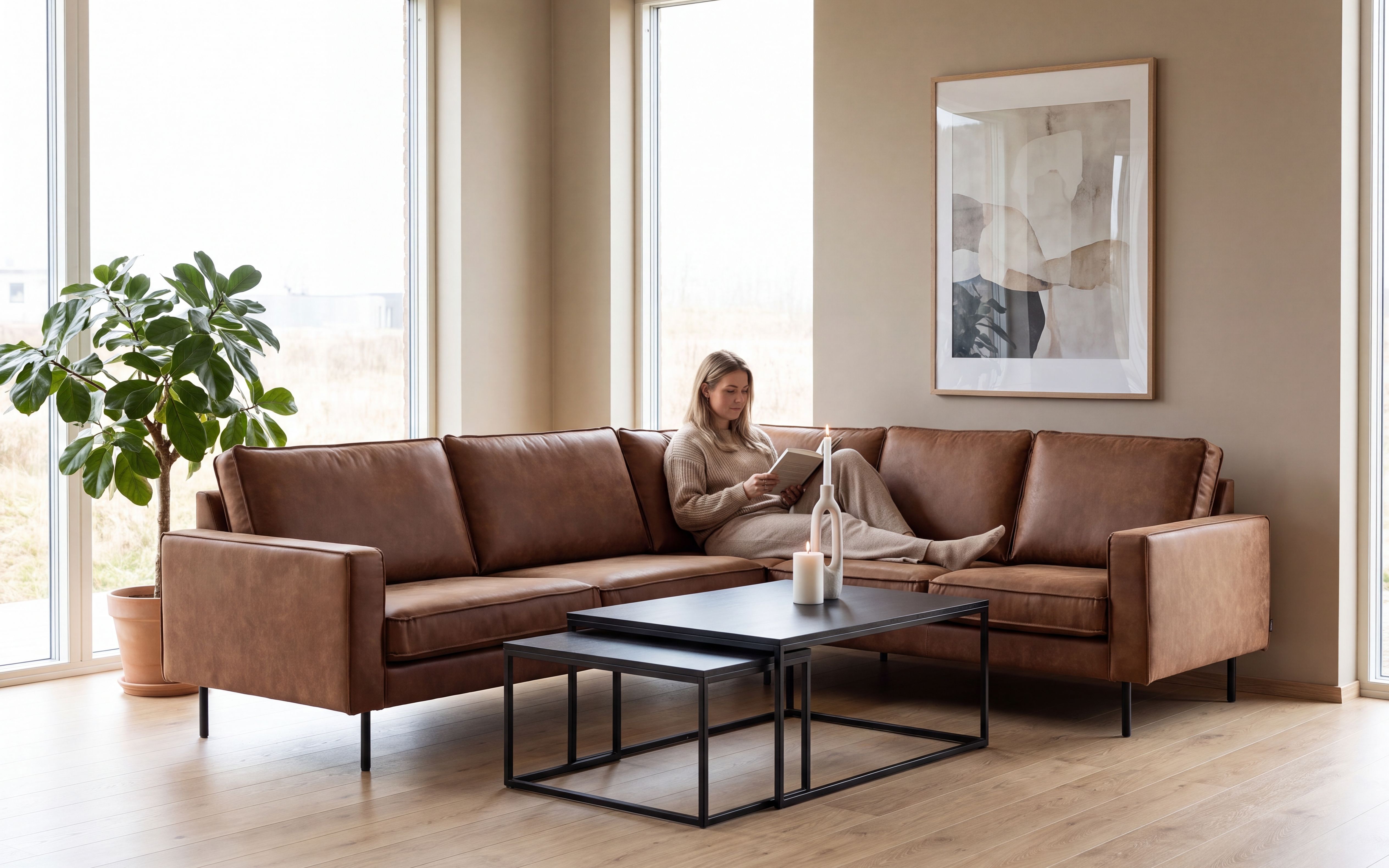 Amalie Hjørnesofa 287x247