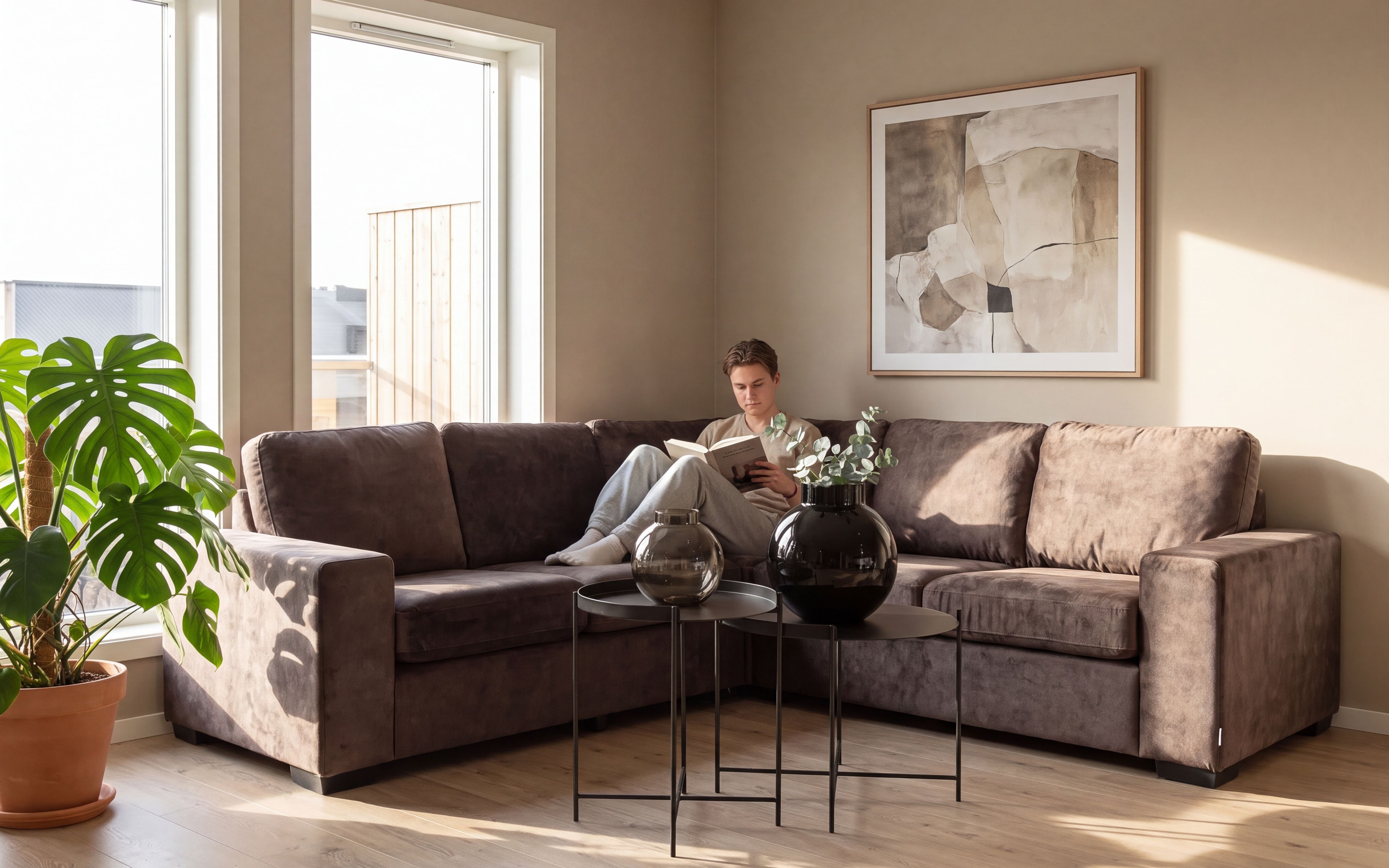Narve Vendbar Hjørnesofa 226x286