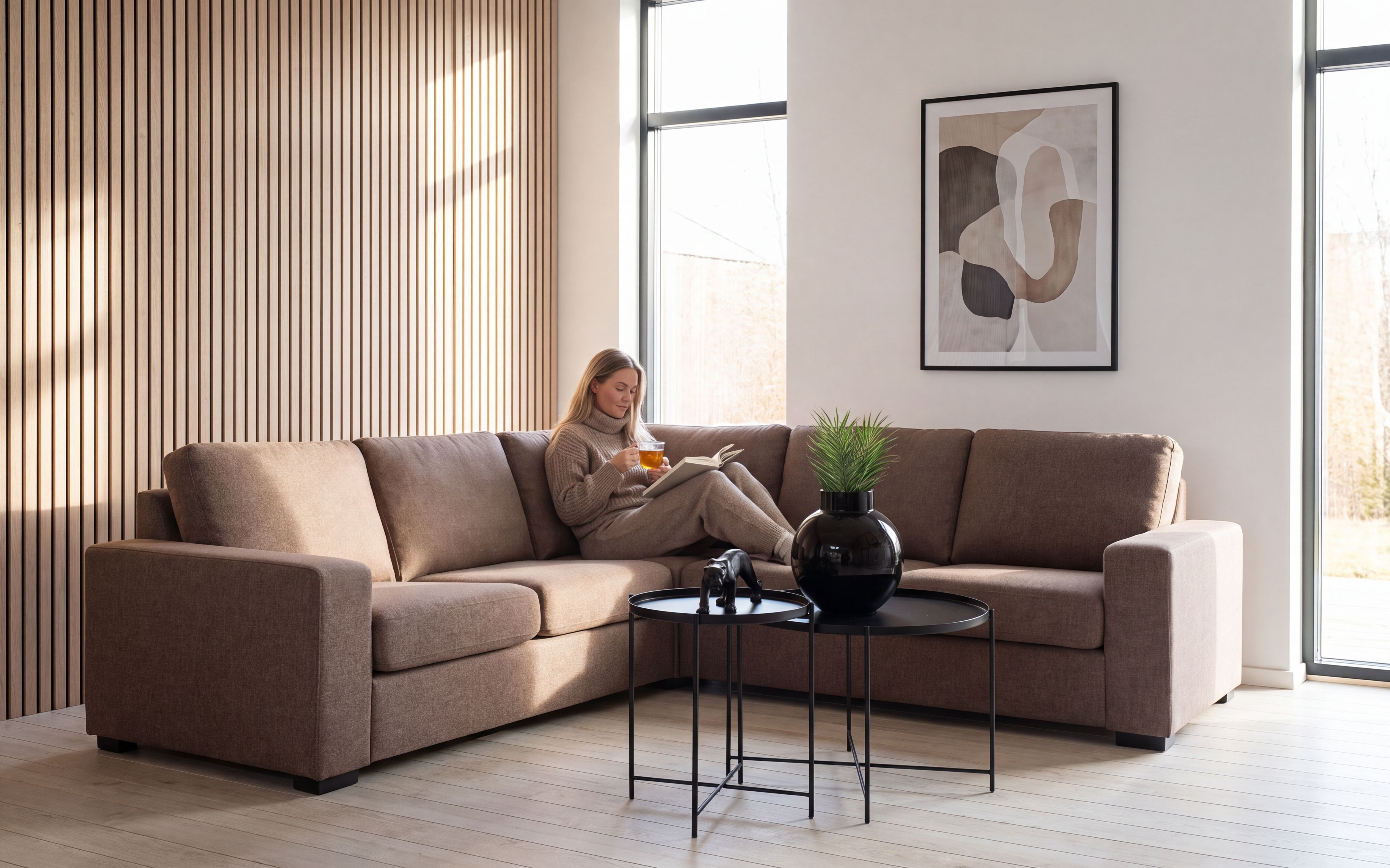 Narve Vendbar Hjørnesofa 226x286