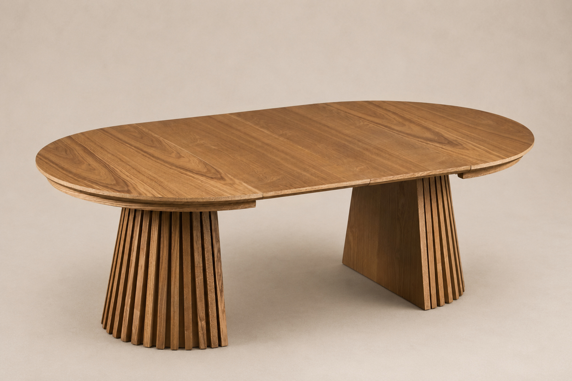 Olivia Rundt Uttrekk Loungebord Dia80-140 x H46cm Natur miniatyr 5