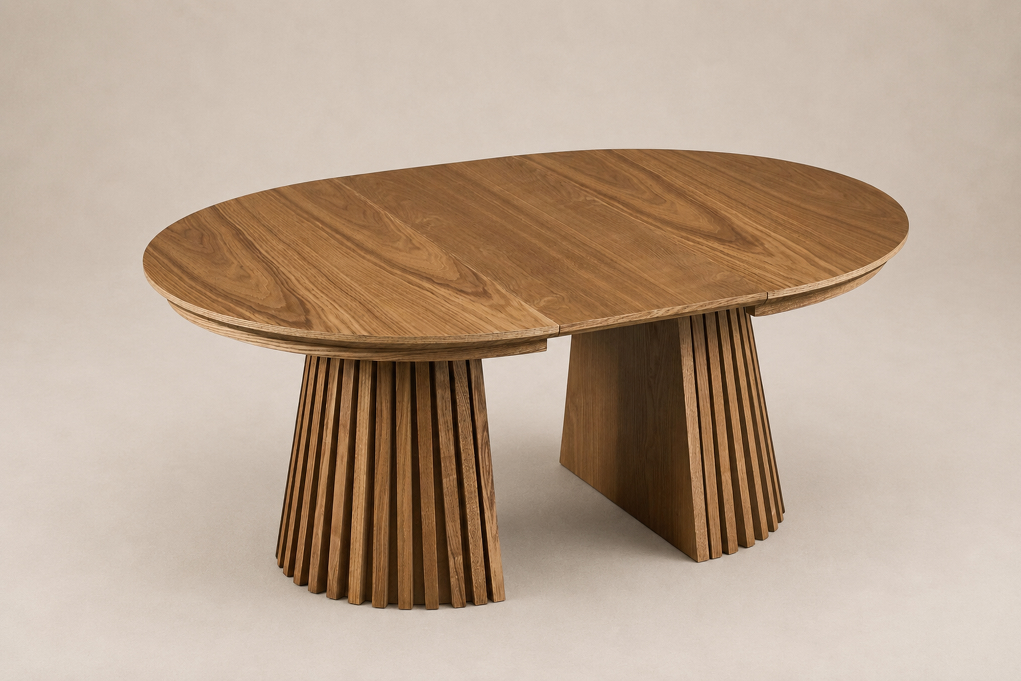 Olivia Rundt Uttrekk Loungebord Dia80-140 x H46cm Natur miniatyr 4