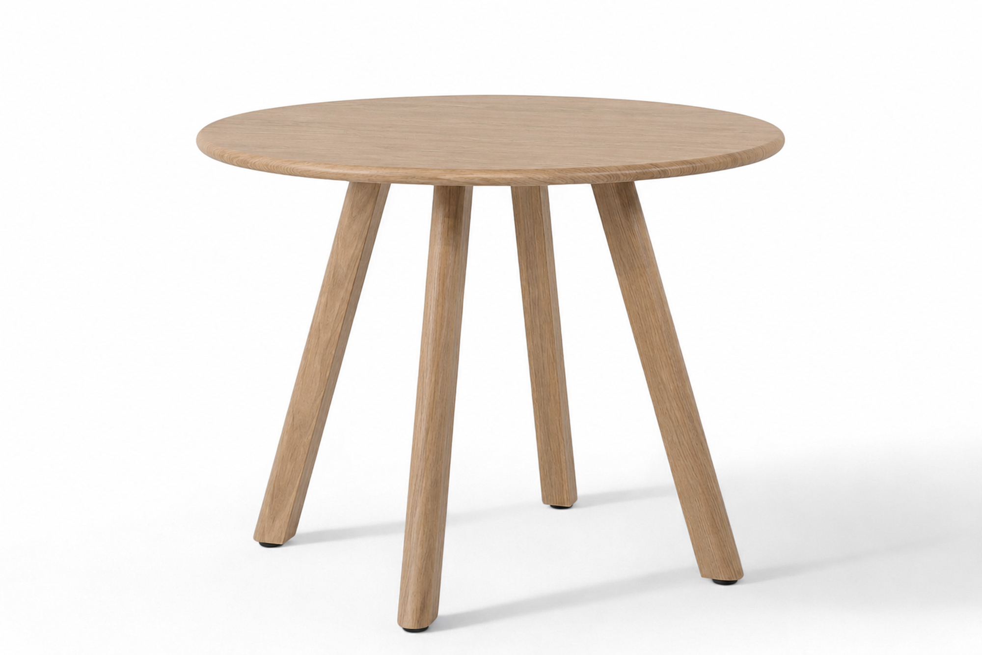 Lind rundt Spisebord D90x72 med Teak OakShield aluminium bordplate og bein.