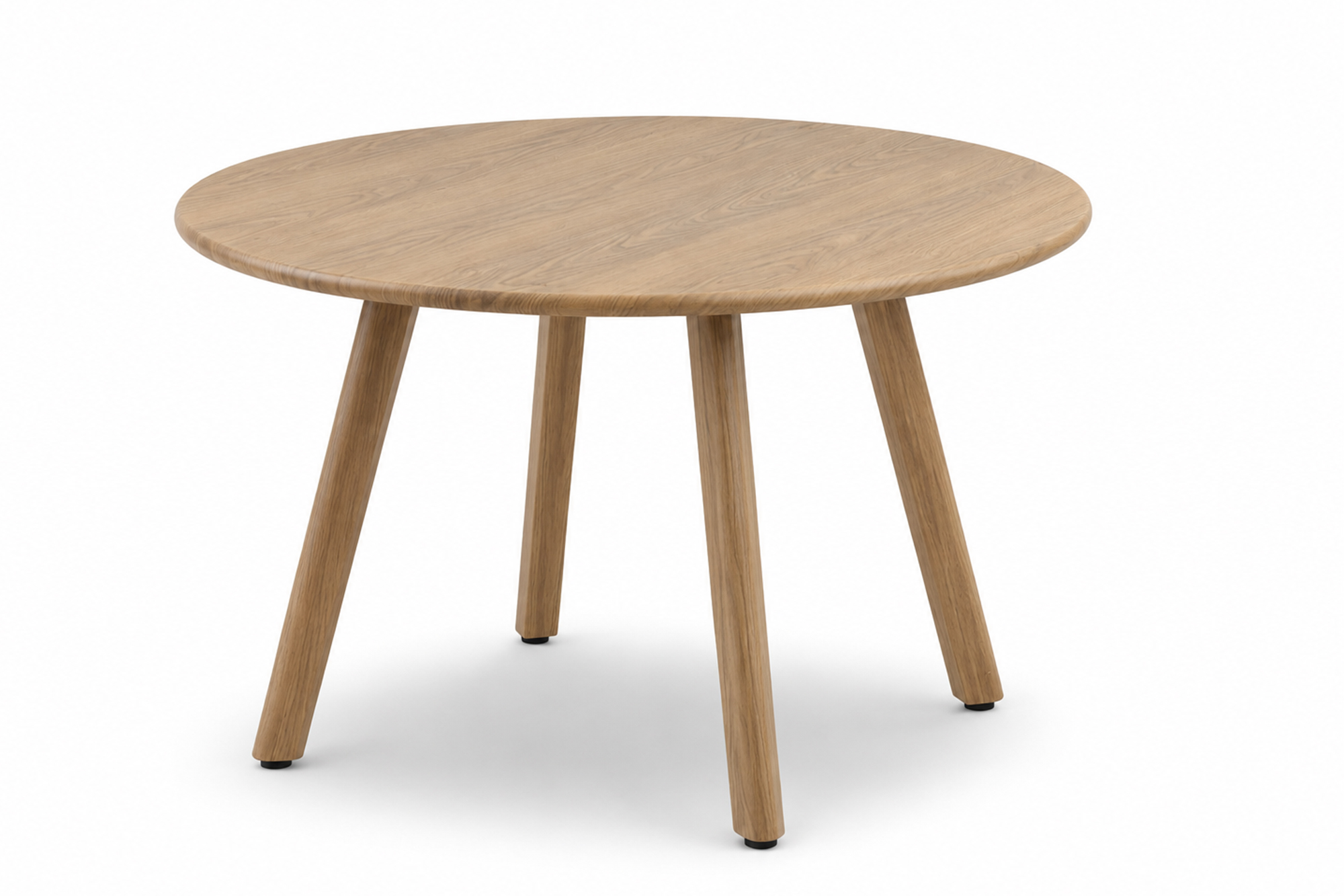 Lind rundt Spisebord D110x72 med Teak OakShield aluminium bordplate og bein.