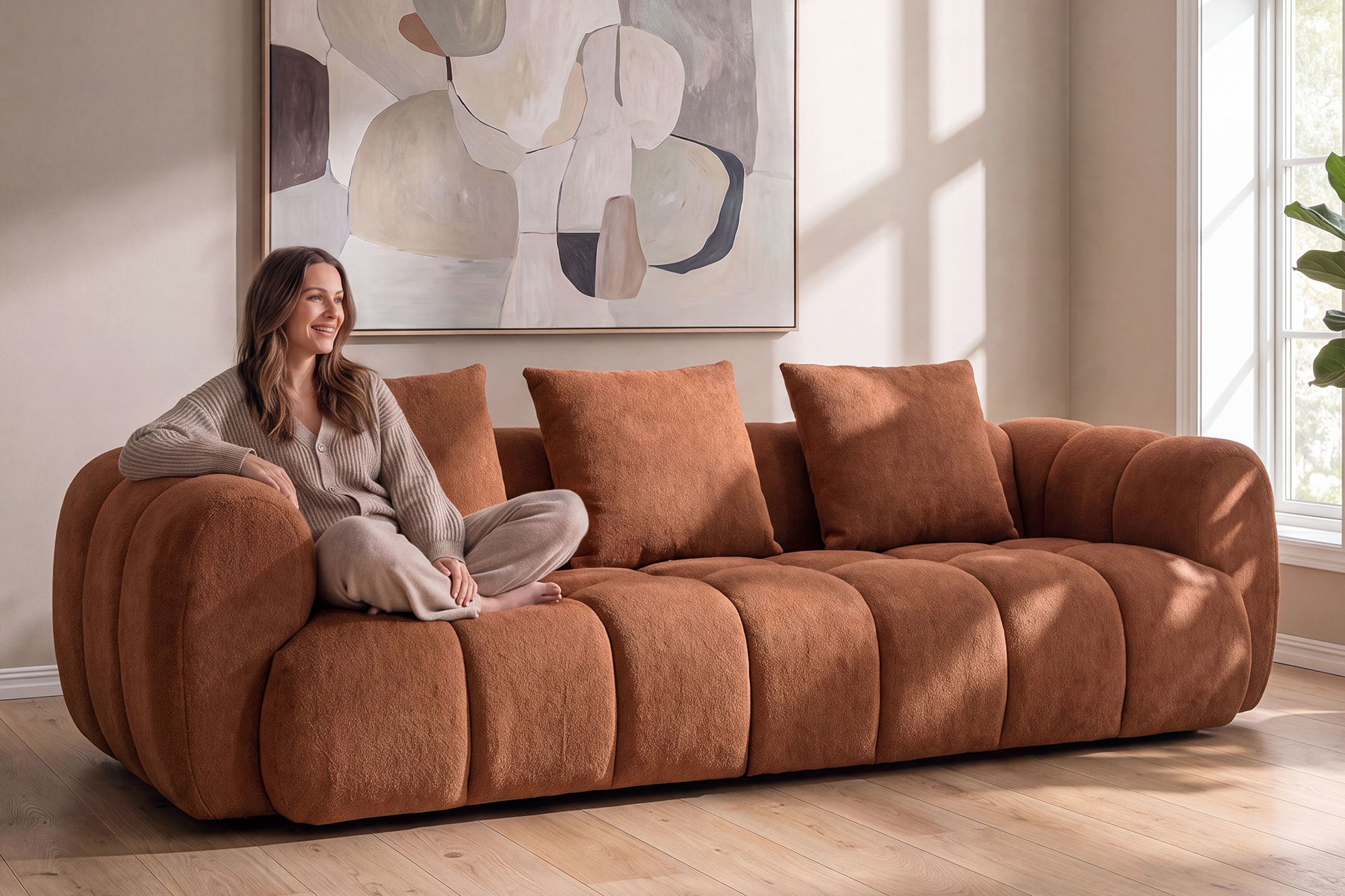 Bliss XL sofa 262x111 sofa Kobber
