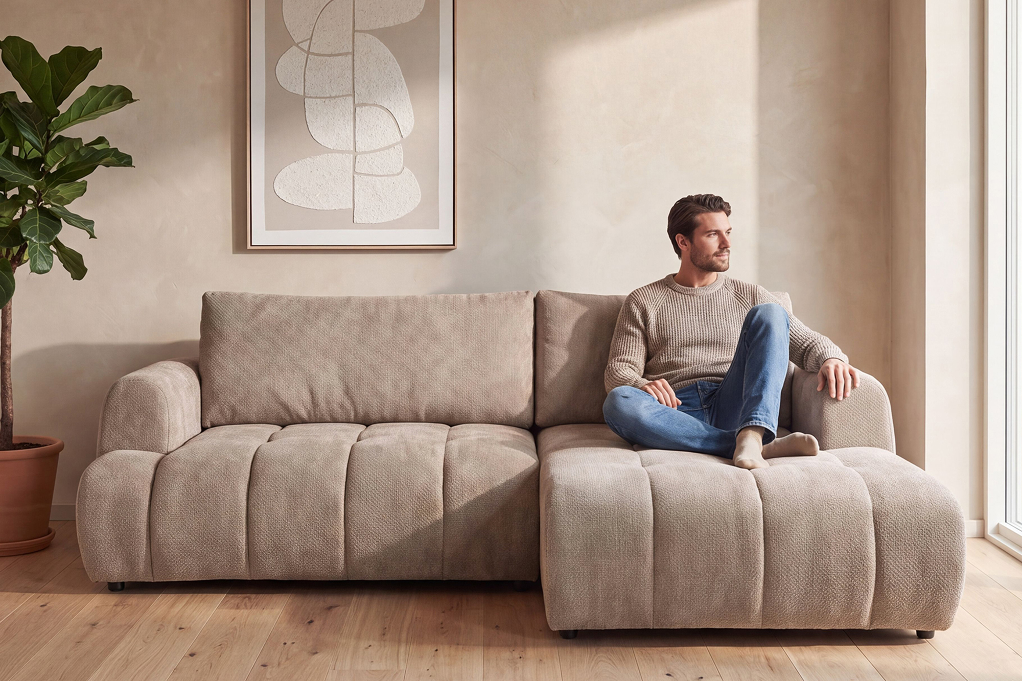 Mathea Sovesofa Med Sjeselong