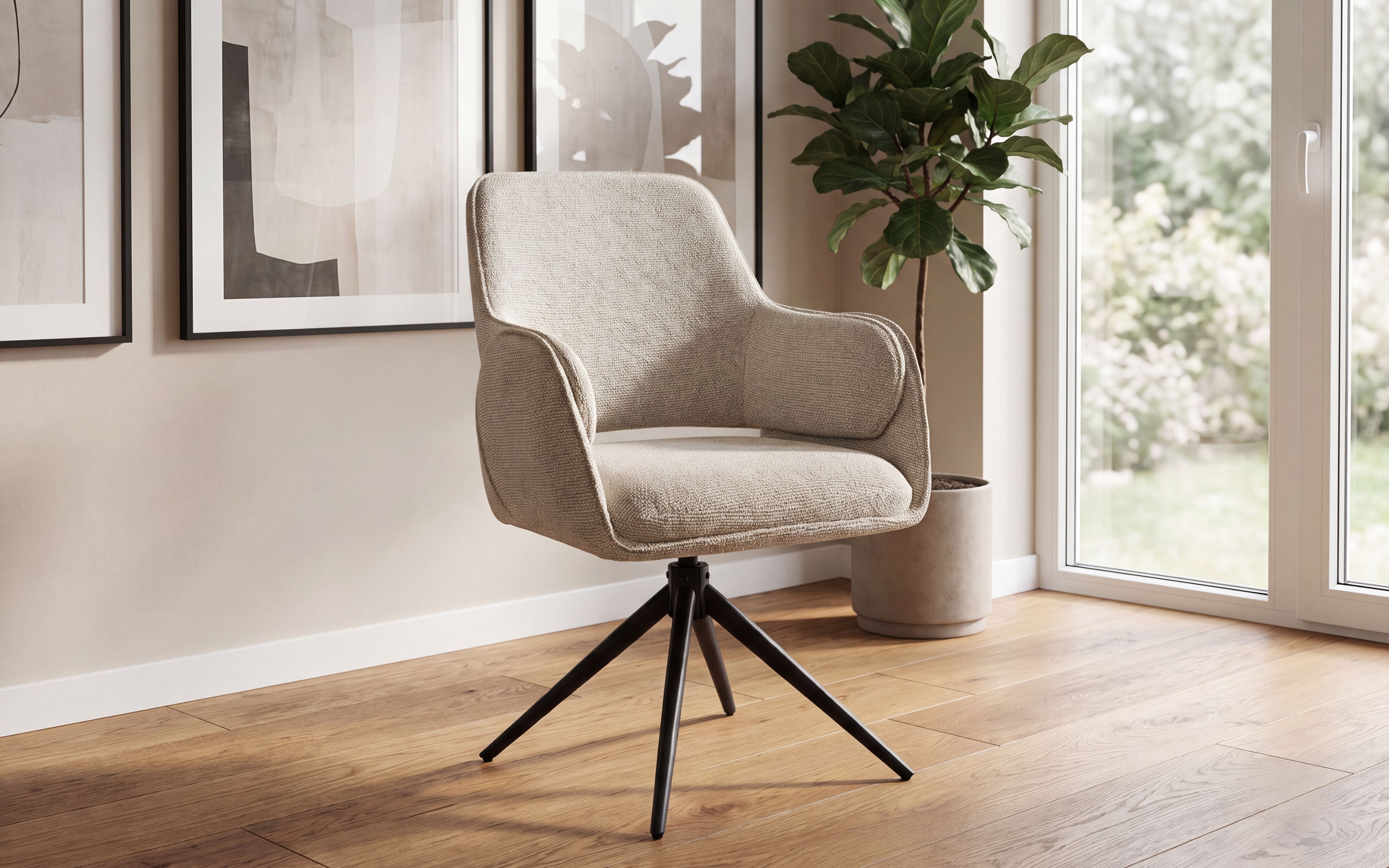 Ane Spisestol Beige