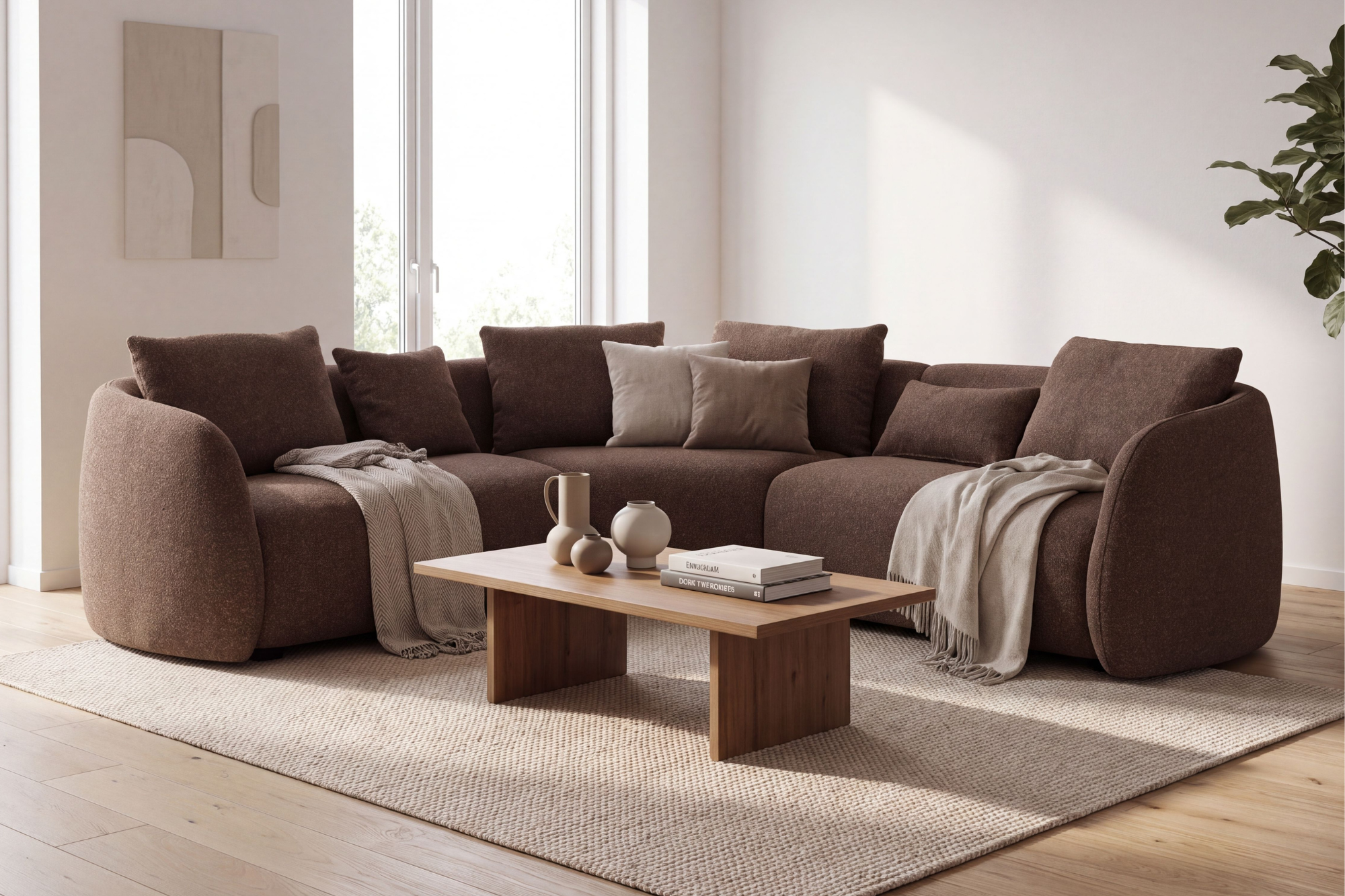 Hugo buet hjørnesofa Ote Cloud 432 Brun