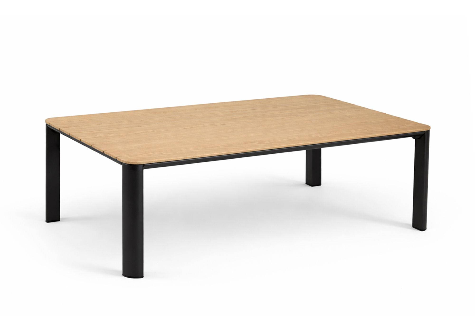 Une / Tiril Loungebord 140x83cm Koks Ramme med Oakshield Topp