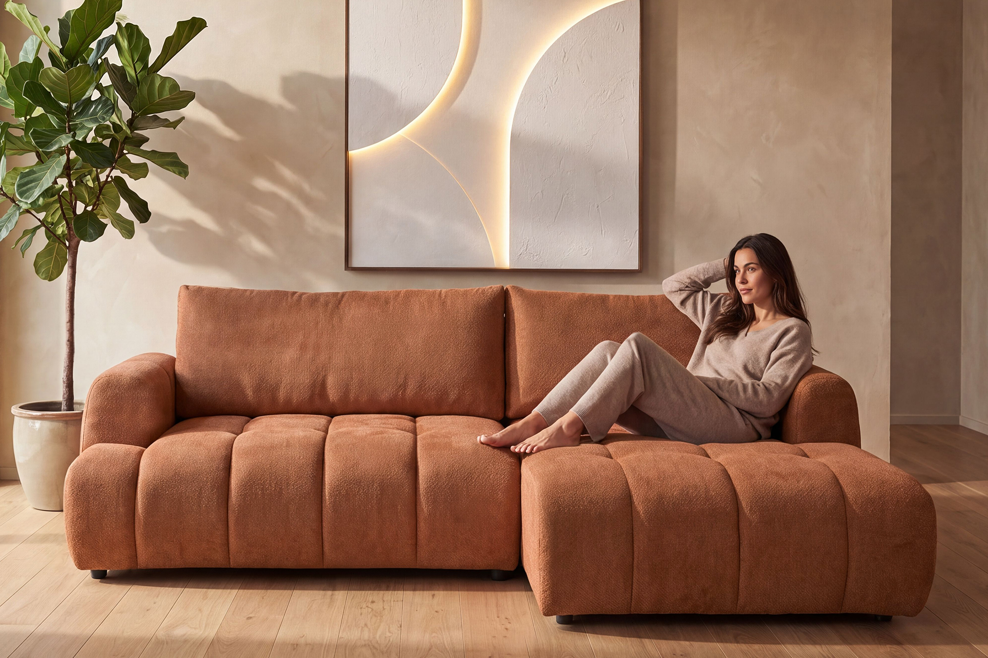 Mathea Sovesofa Med Sjeselong