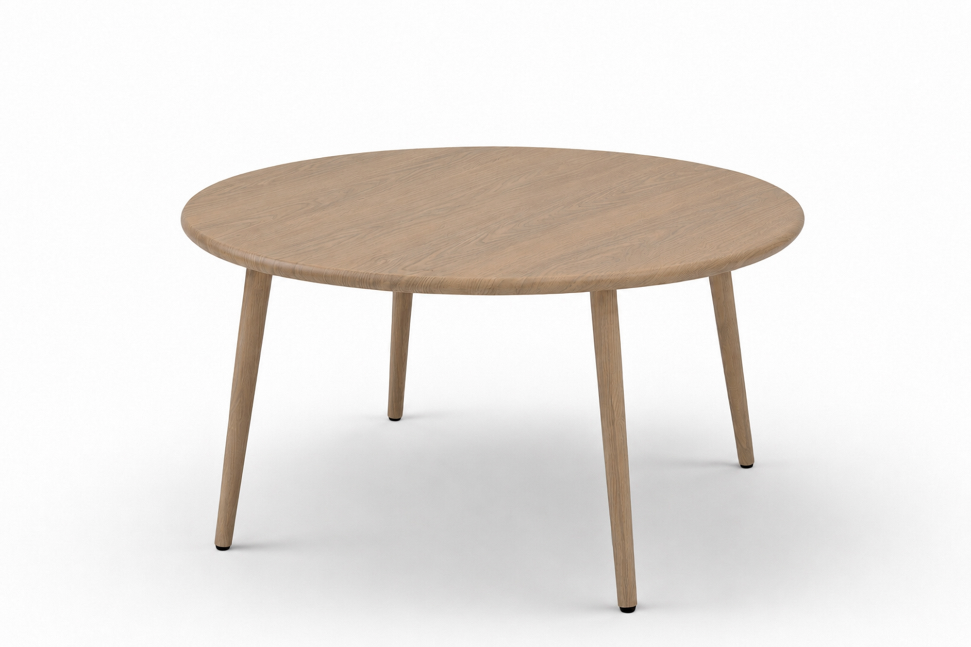 Lind rundt lounge bord D90x51 med Teak OakShield aluminium bordplate og bein .