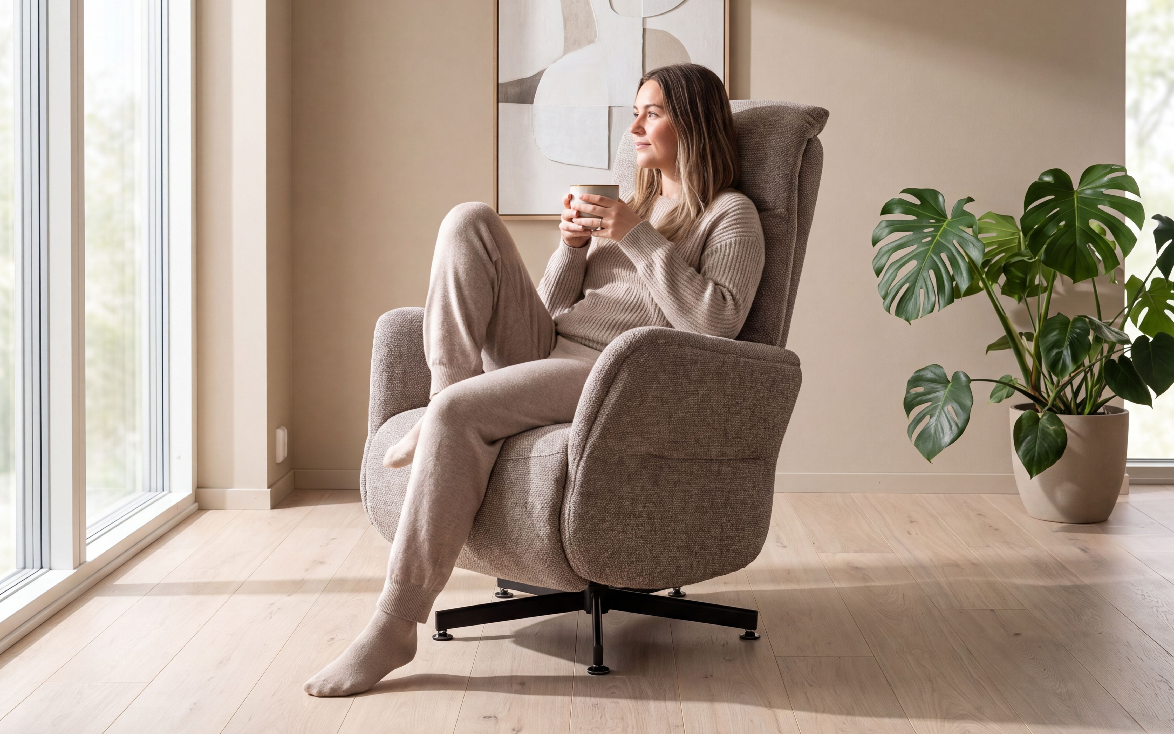 Aurora Elektrisk Recliner Grå