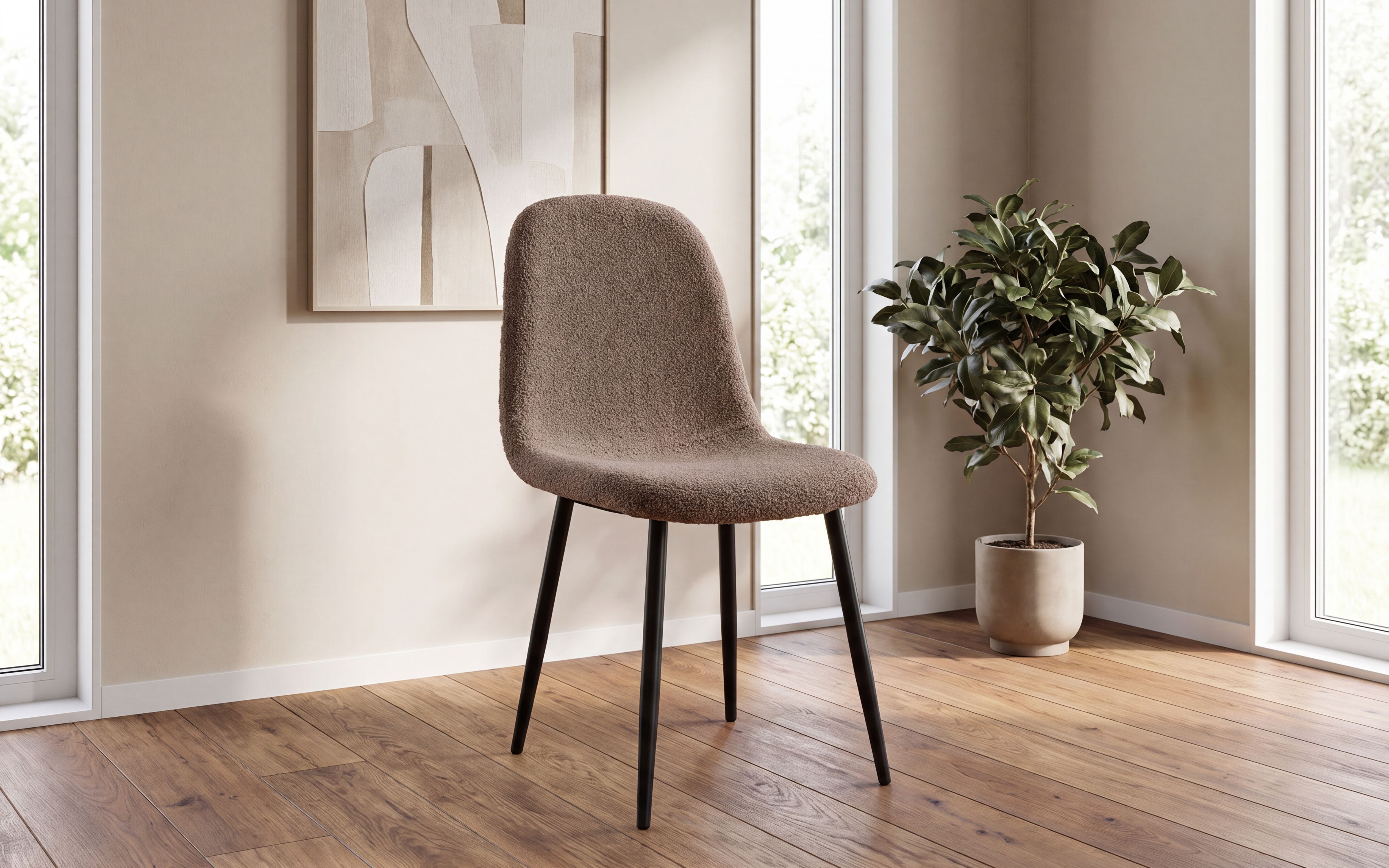 Lykke Spisestol Brun Teddy