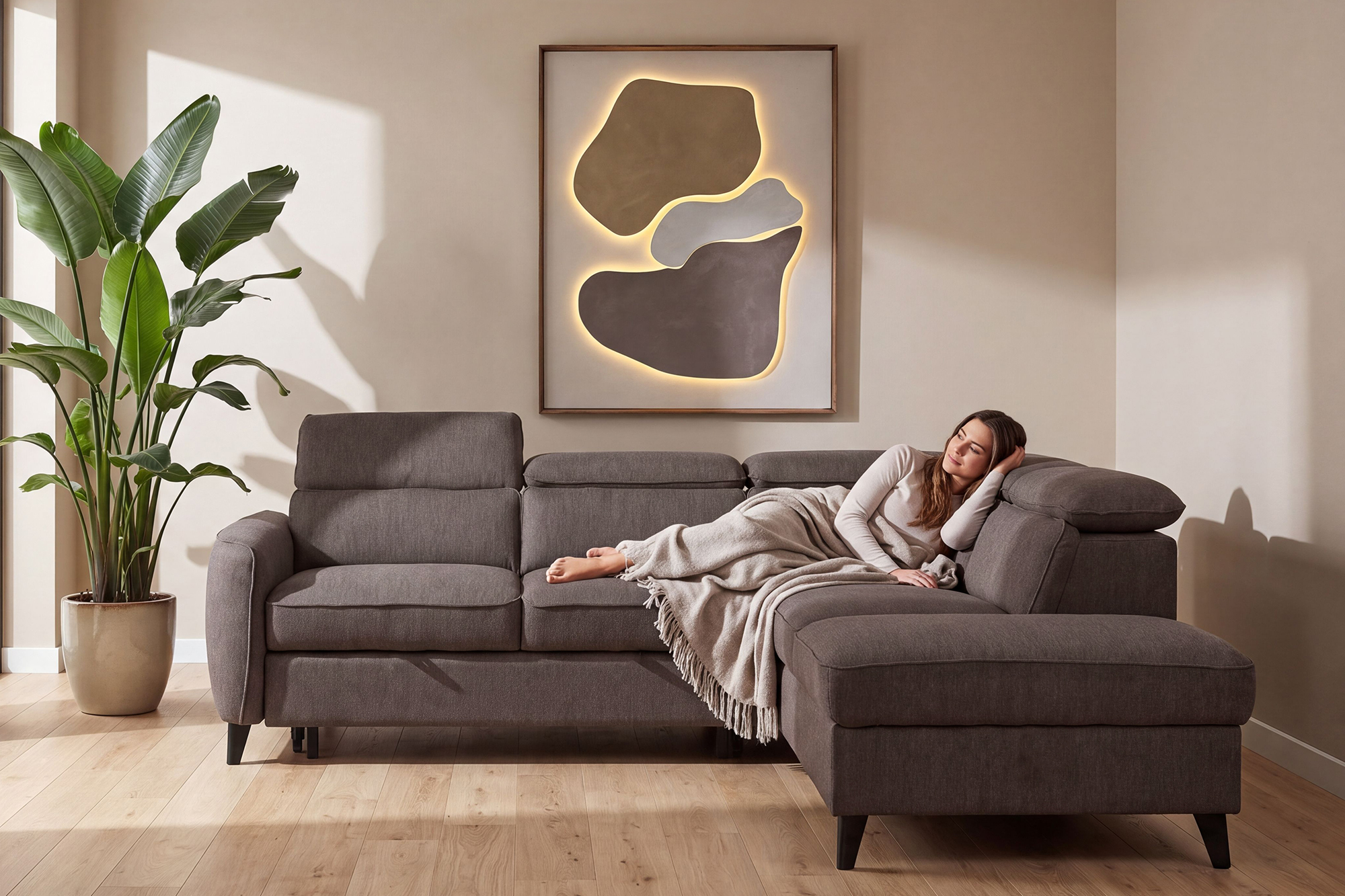 Edvin Sovesofa Med Sjeselong Og Oppbevaring