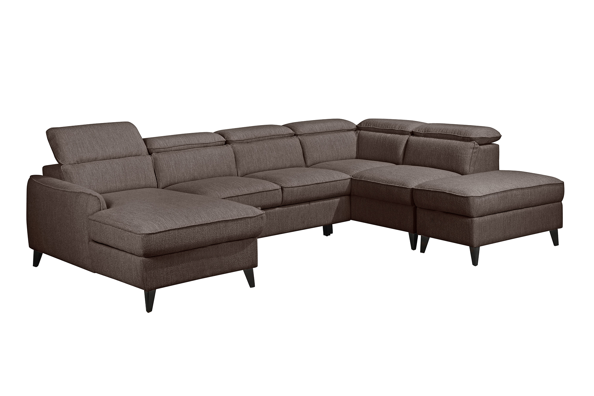 Edvin U-Sovesofa Med Oppbevaring Brun miniatyr 3