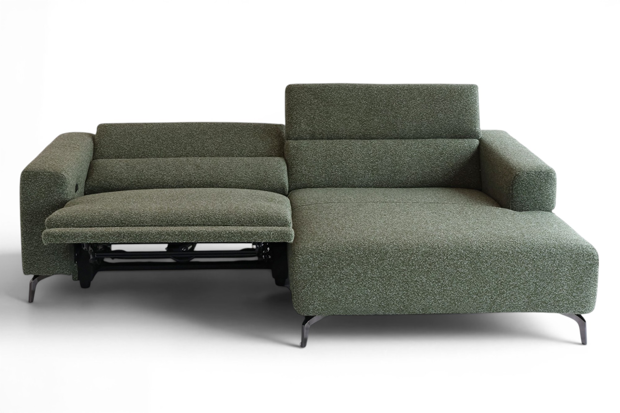 Trym Elektrisk Recliner Chaiselounge sofa Høyre Ote Cloud Grønn 355 miniatyr 3