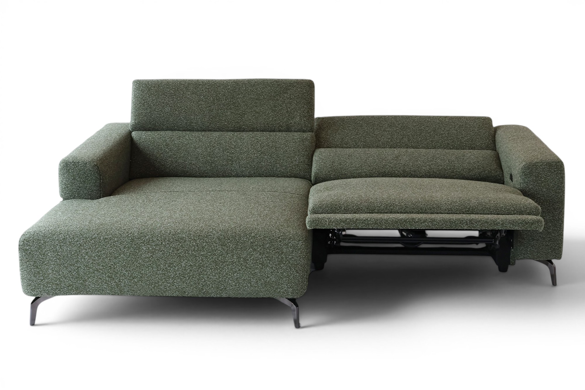Trym Elektrisk Recliner Chaiselounge sofa Venstre Ote Cloud Grønn 355 miniatyr 3