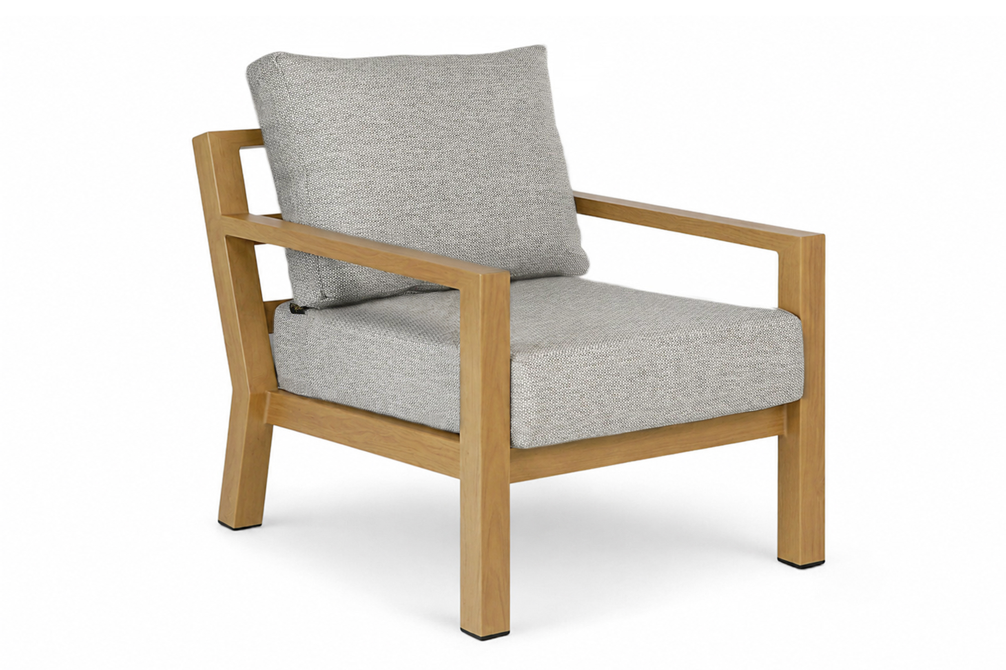 Stanford Stol Teak Oakshield aluminium med Greige Oaktekstil pute miniatyr 2