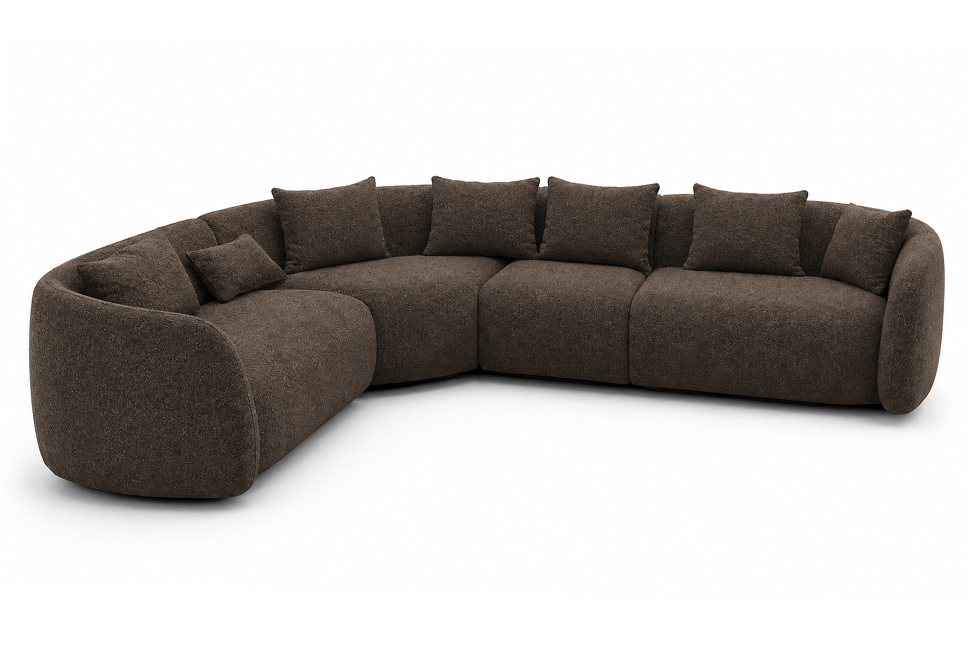 Hugo vendbar buet hjørnesofa Ote Cloud 432 Brun miniatyr 2