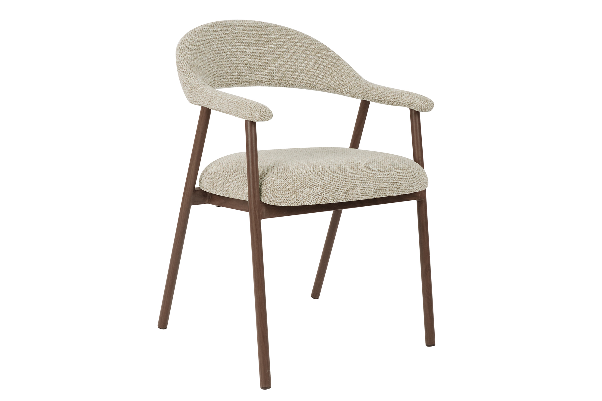 Synne Spisestol Beige Med Røkt Bein miniatyr 2