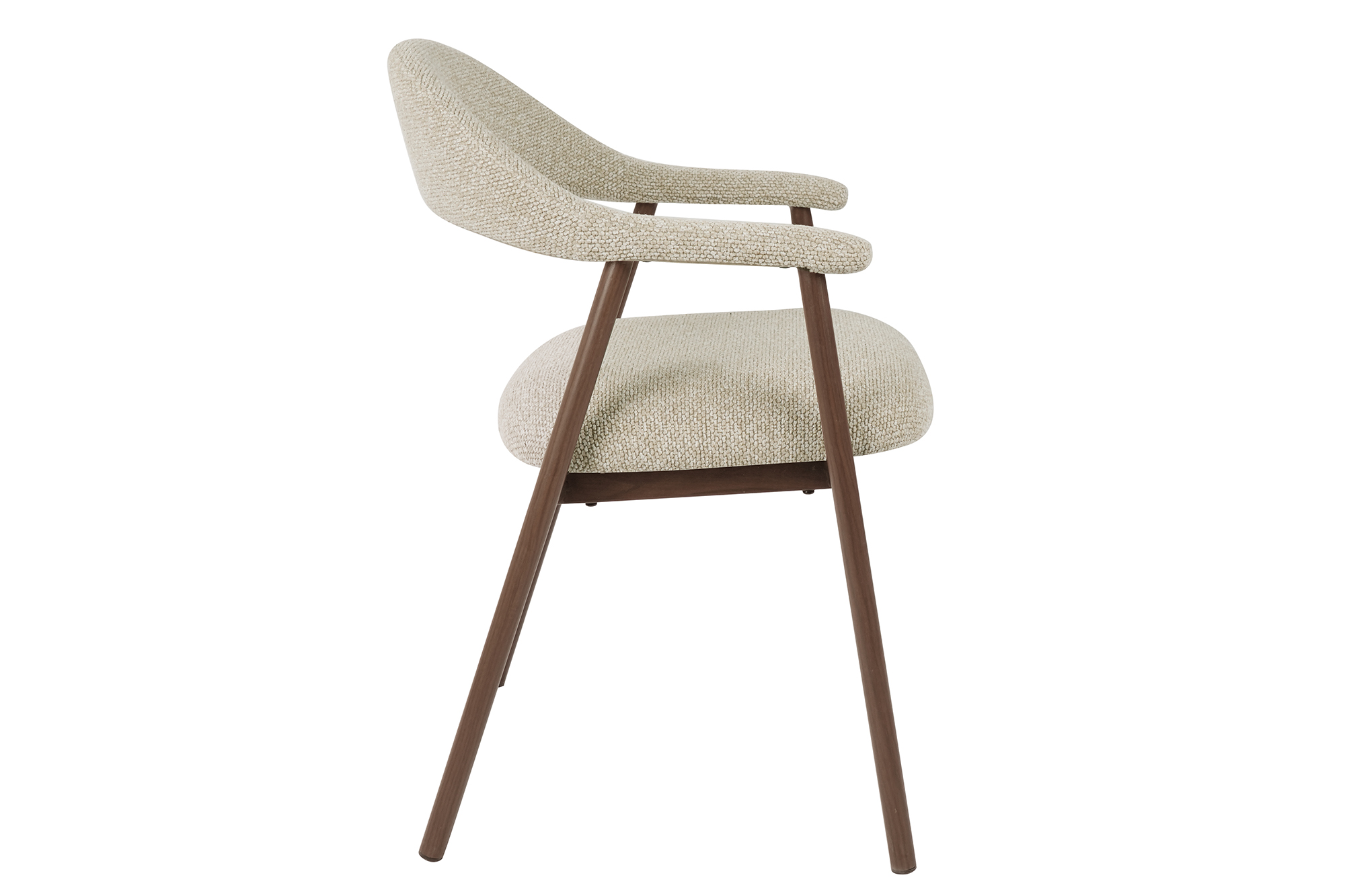 Synne Spisestol Beige Med Røkt Bein miniatyr 3