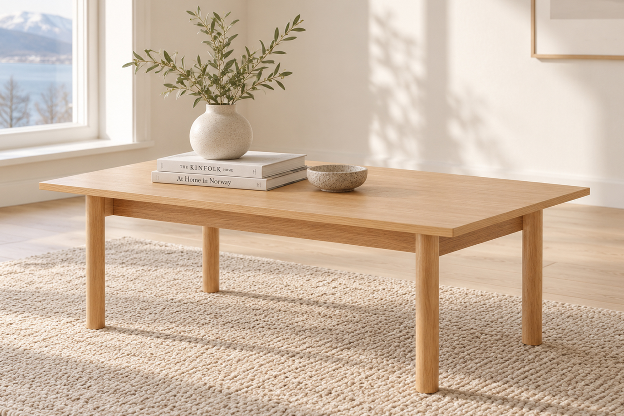 Eva Sofabord Lakkert Eik 120x60