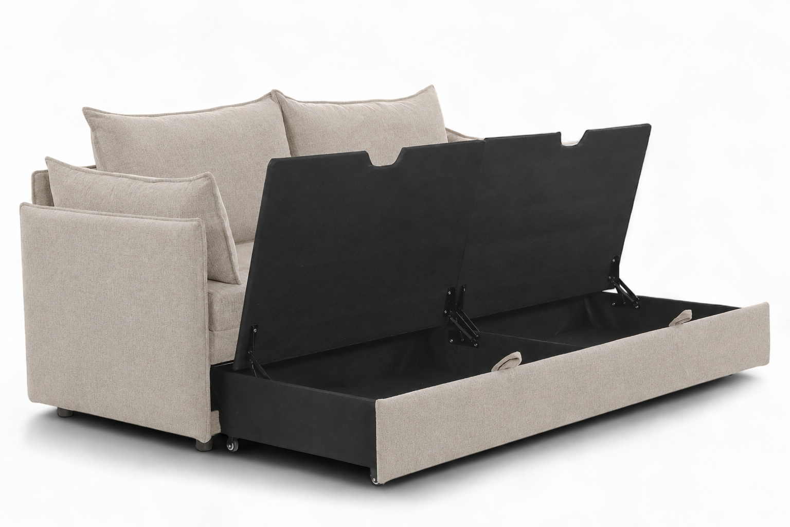 Natalie 3 Seter Sovesofa Beige miniatyr 3