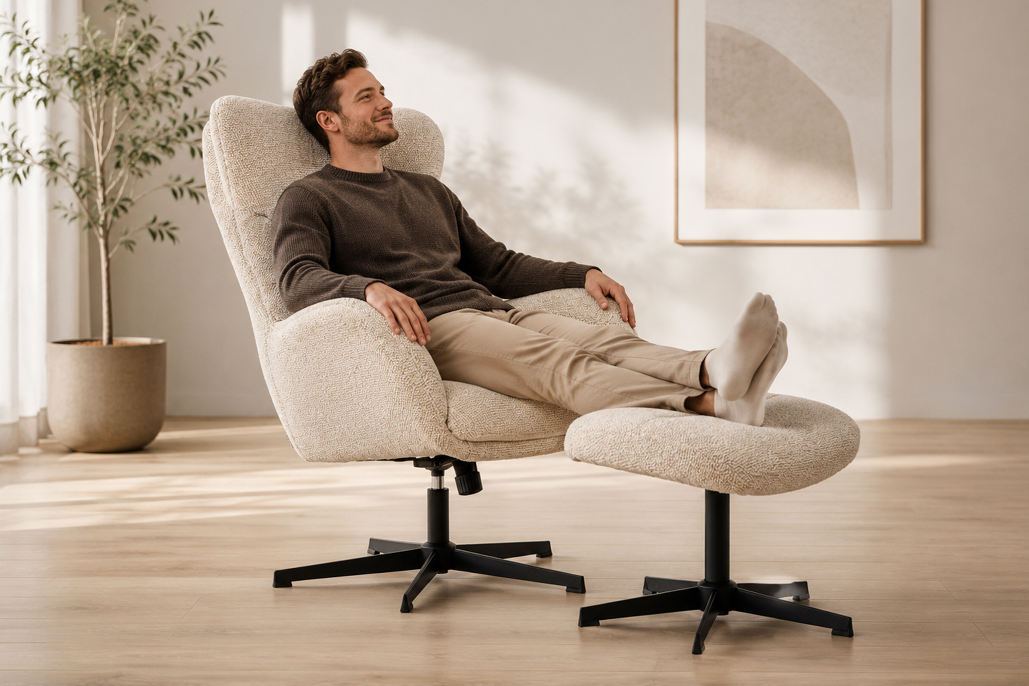 Marion Hvilestol Med Vipp Beige