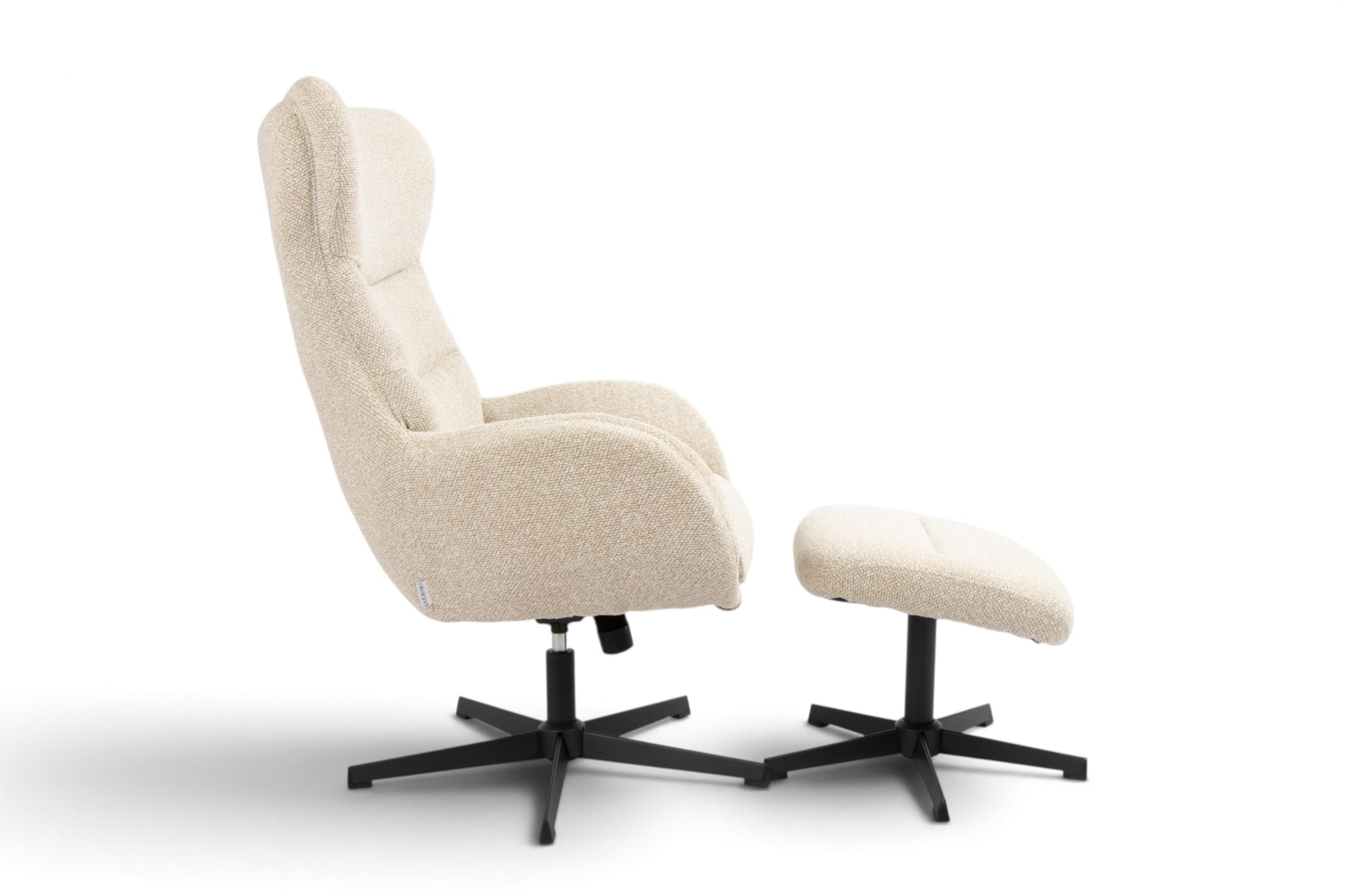 Marion Hvilestol Med Fotskammel Beige miniatyr 2
