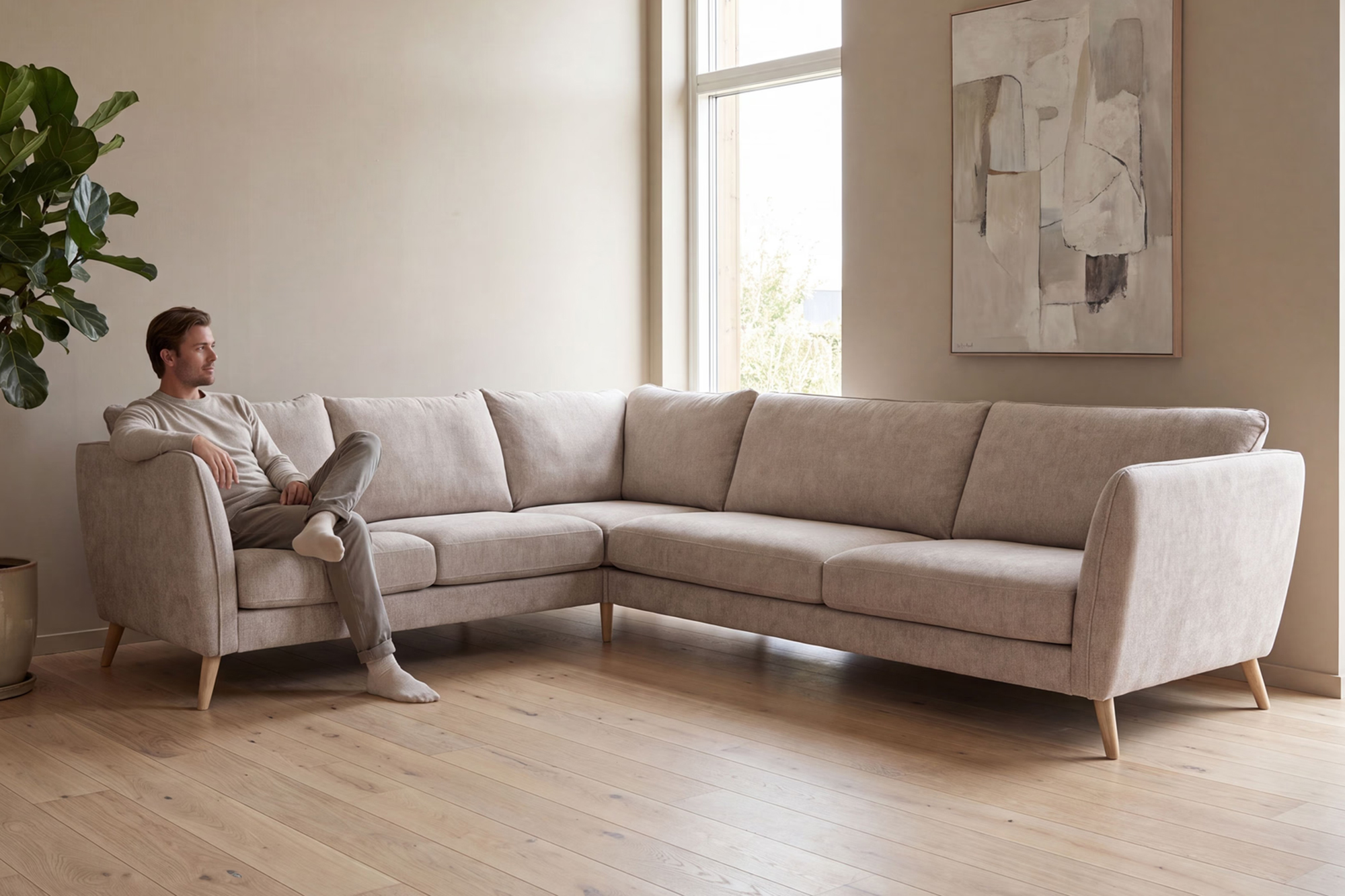 Magni 5 Seter Hjørnesofa Høyre 252x292