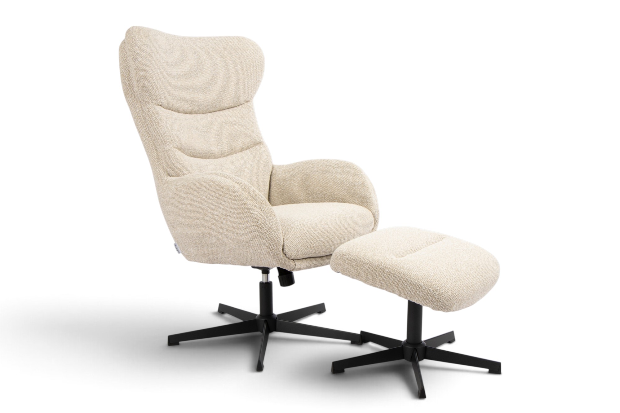 Marion Hvilestol Med Fotskammel Beige miniatyr 8
