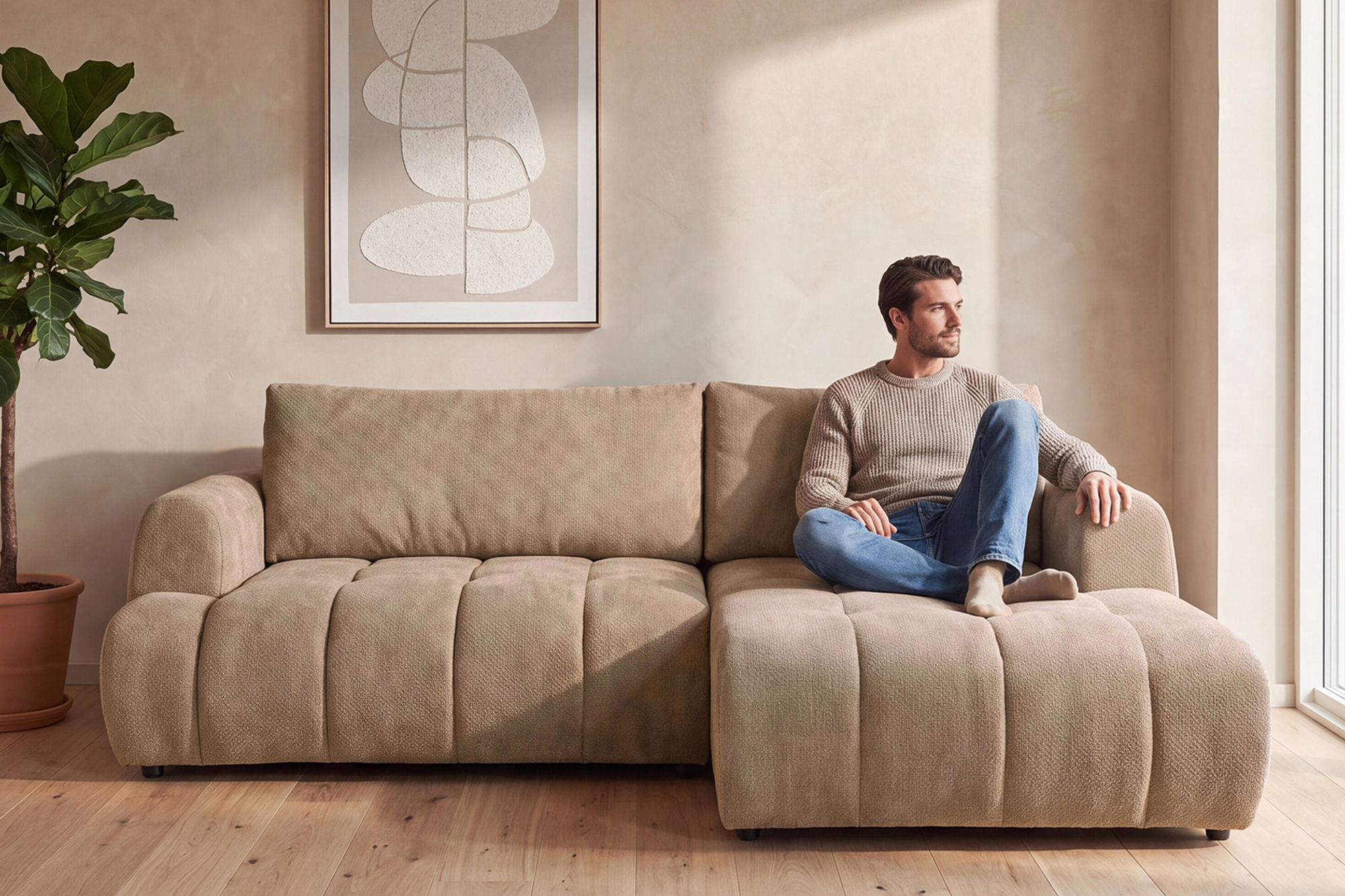 Mathea Sovesofa Med Sjeselong