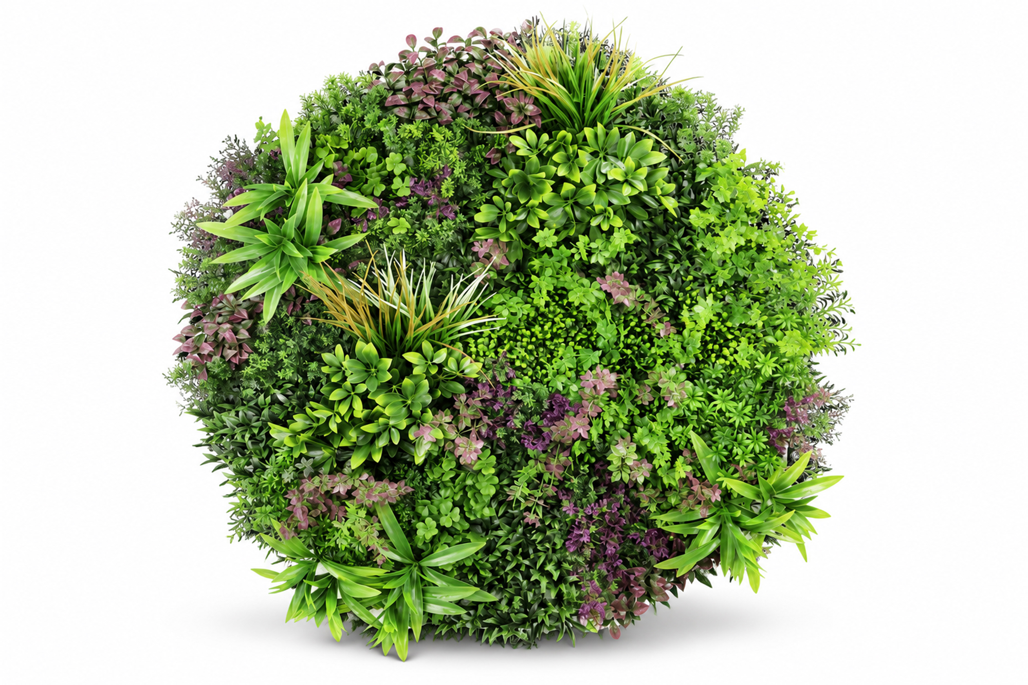Kunstig Plantevegg Dekorasjon Ø100 cm