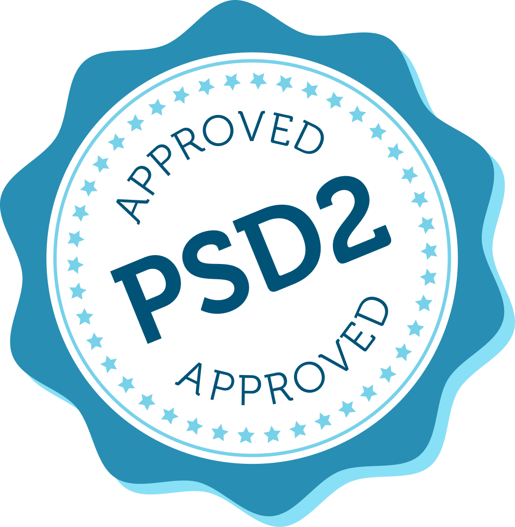 Approved PSD2 certification seal