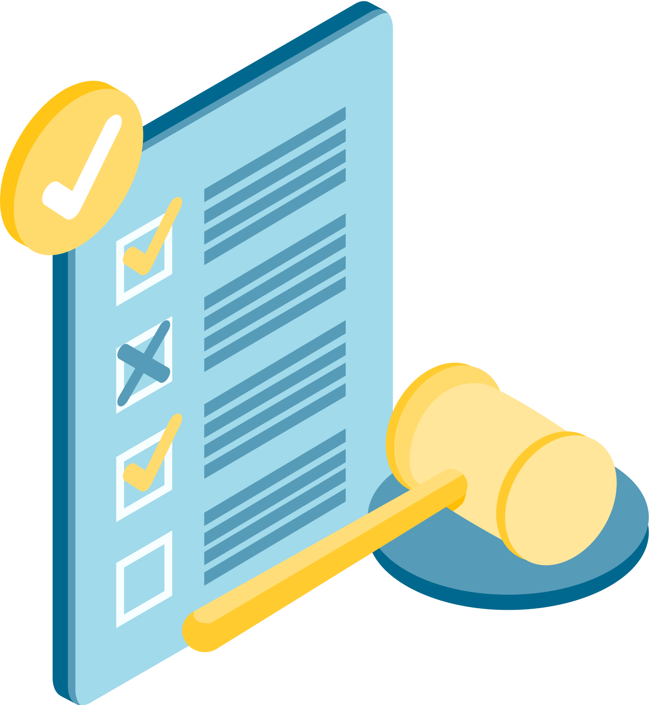 Illustration of compliance checklist