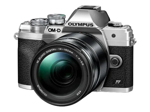 Olympus OM-D E-M10 Mark IV Silver + M.ZUIKO DIGITAL ED 14-150mm f/4-5,6 II Black