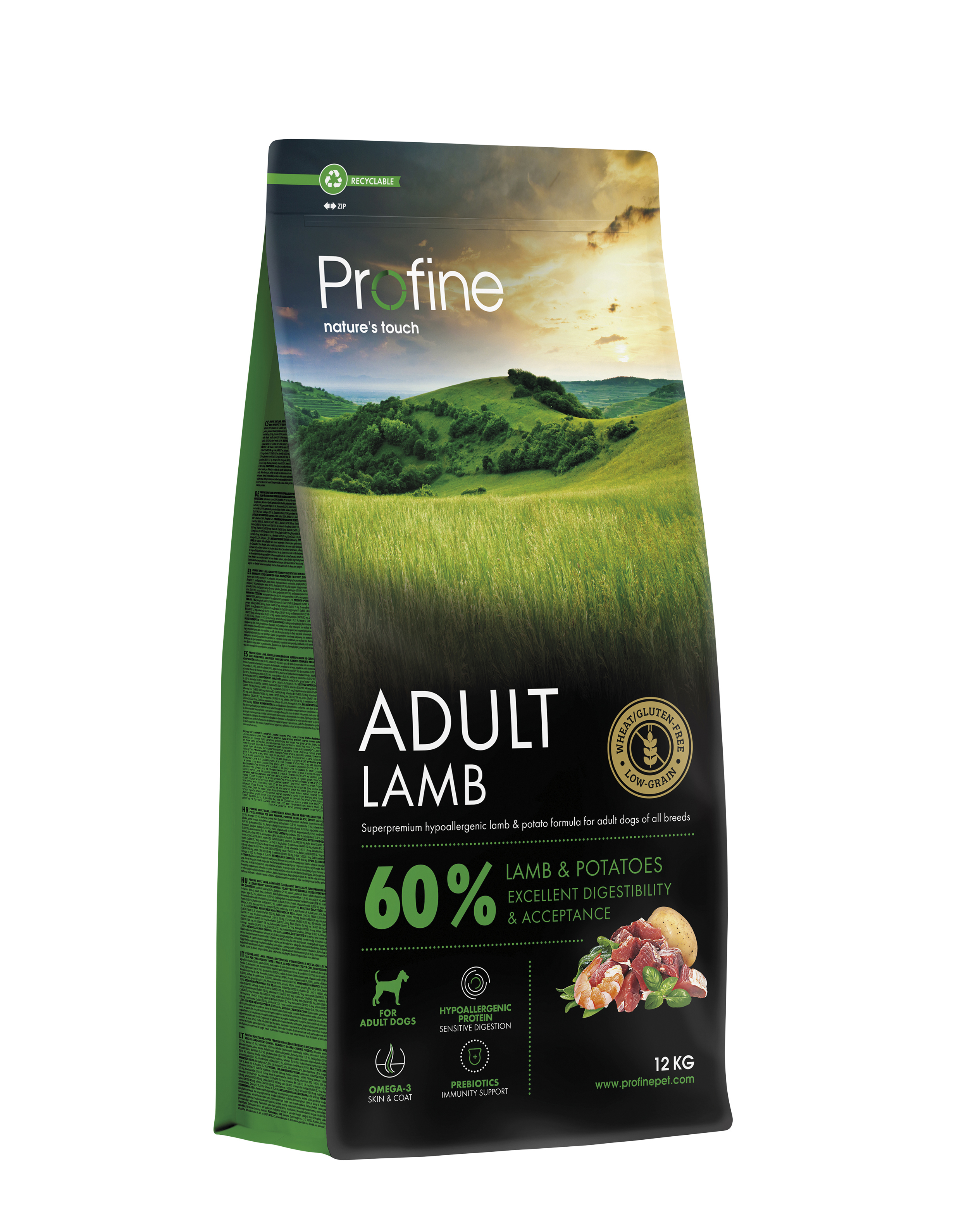 Profine Dog Adult Lam & Poteter 12 kg